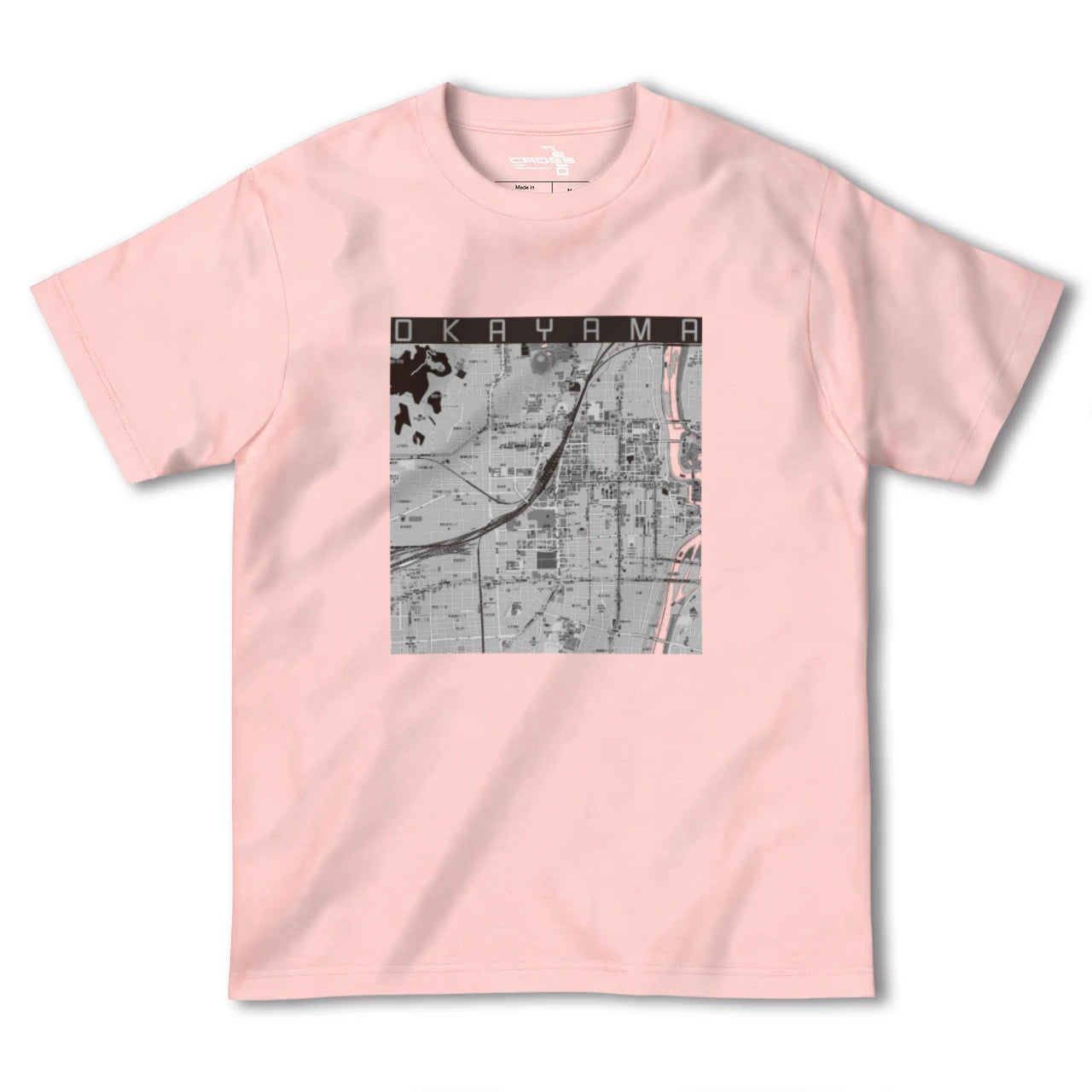 【岡山2(岡山県)】地図柄ヘビーウェイトTシャツ