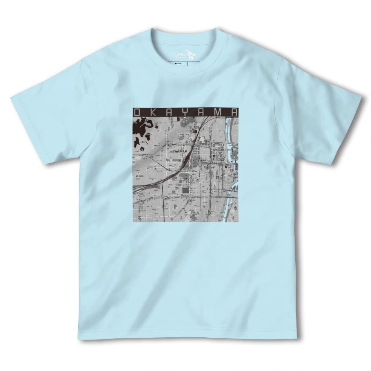 【岡山2(岡山県)】地図柄ヘビーウェイトTシャツ