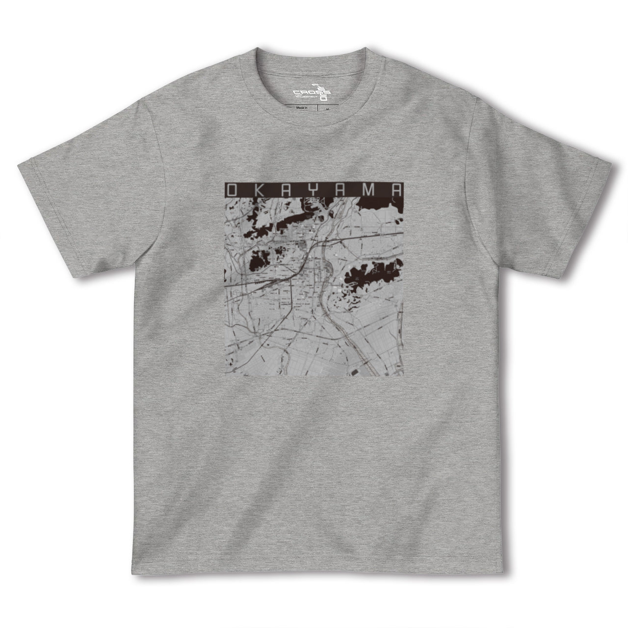 【岡山(岡山県)】地図柄ヘビーウェイトTシャツ