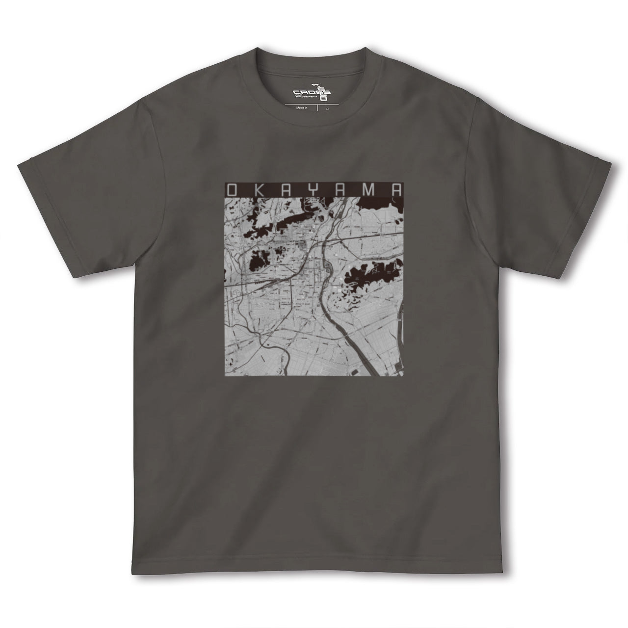 【岡山(岡山県)】地図柄ヘビーウェイトTシャツ