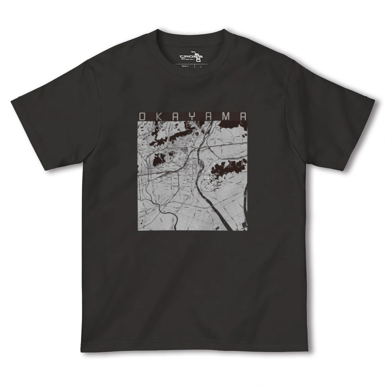 【岡山(岡山県)】地図柄ヘビーウェイトTシャツ