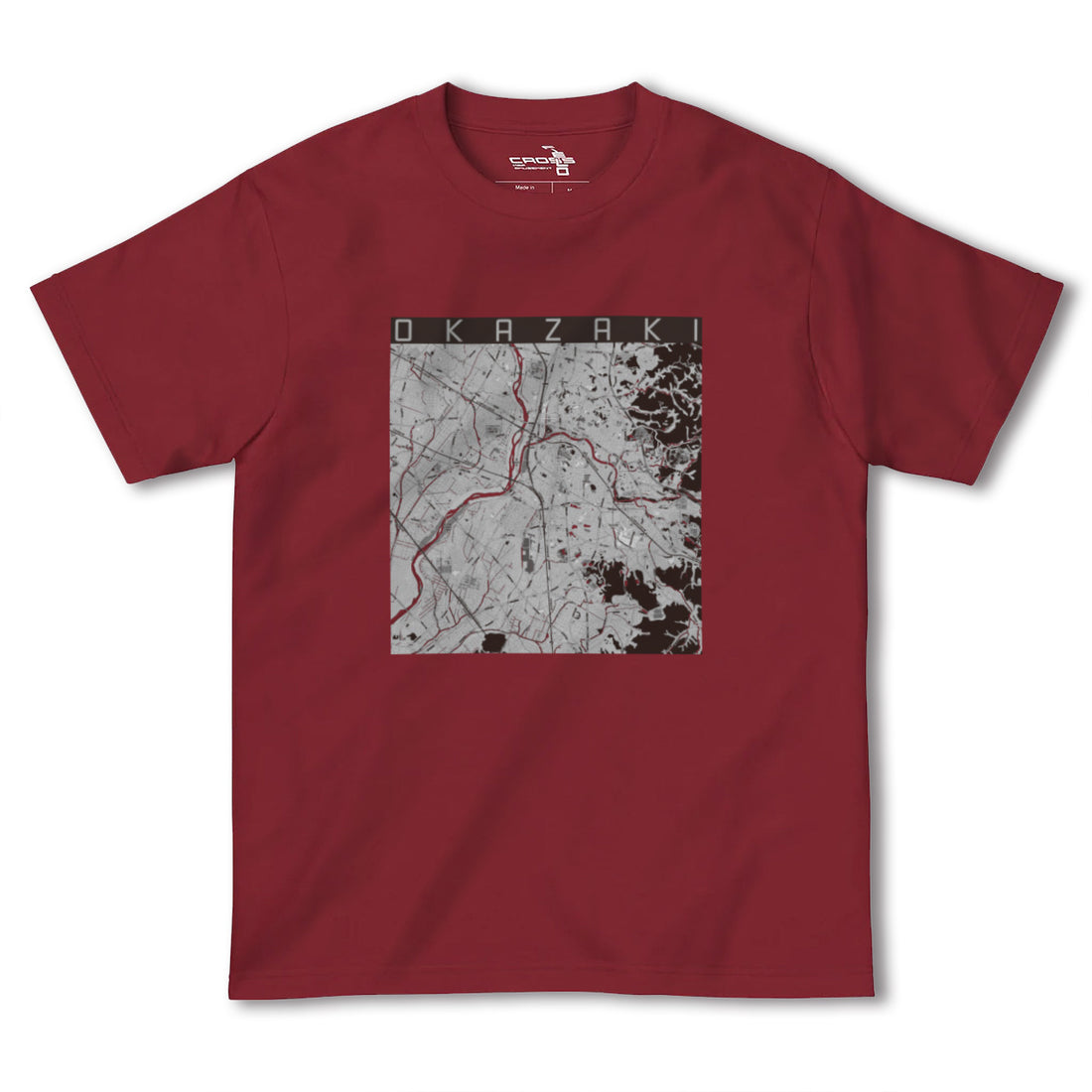 【岡崎(愛知県)】地図柄ヘビーウェイトTシャツ