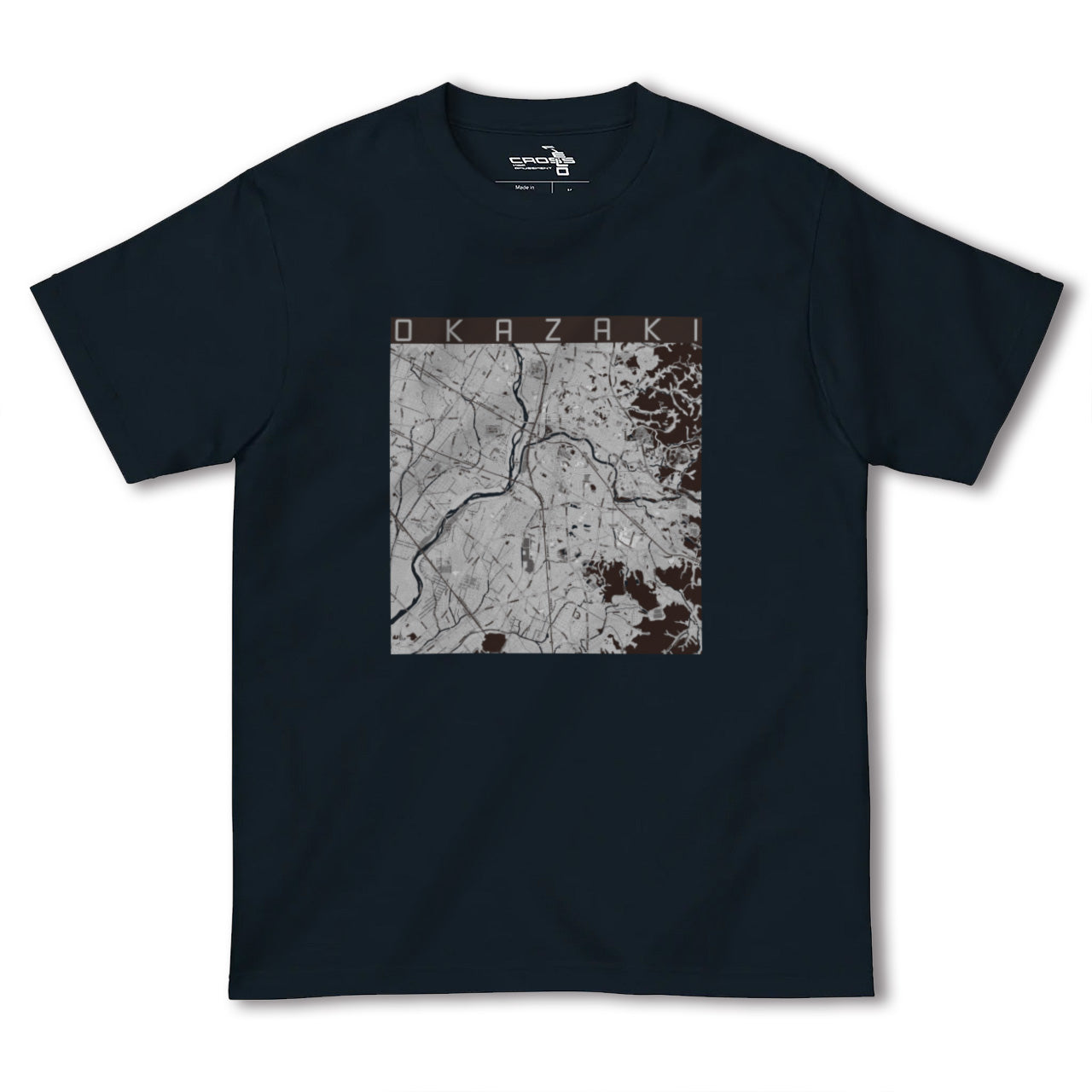 【岡崎(愛知県)】地図柄ヘビーウェイトTシャツ
