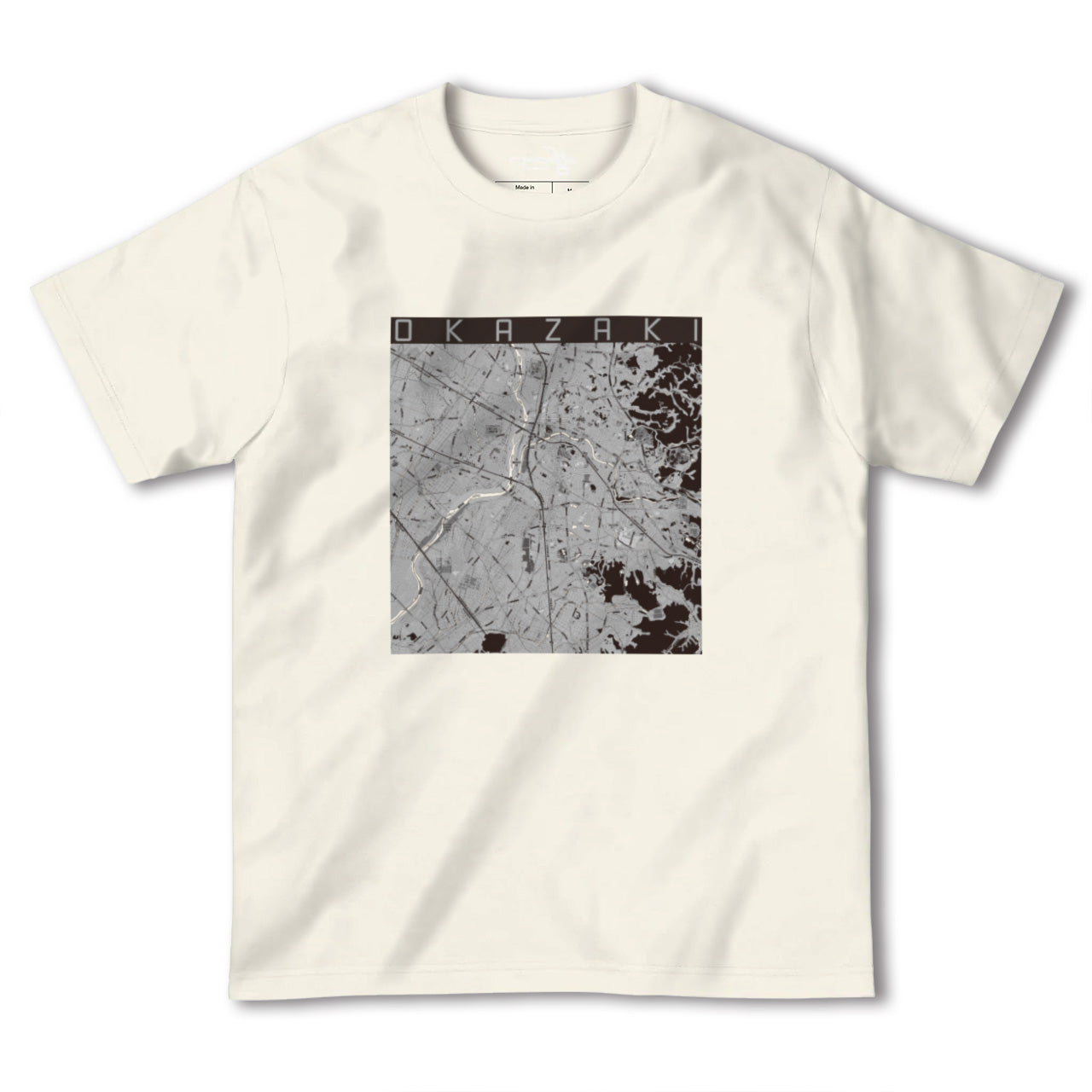 【岡崎(愛知県)】地図柄ヘビーウェイトTシャツ