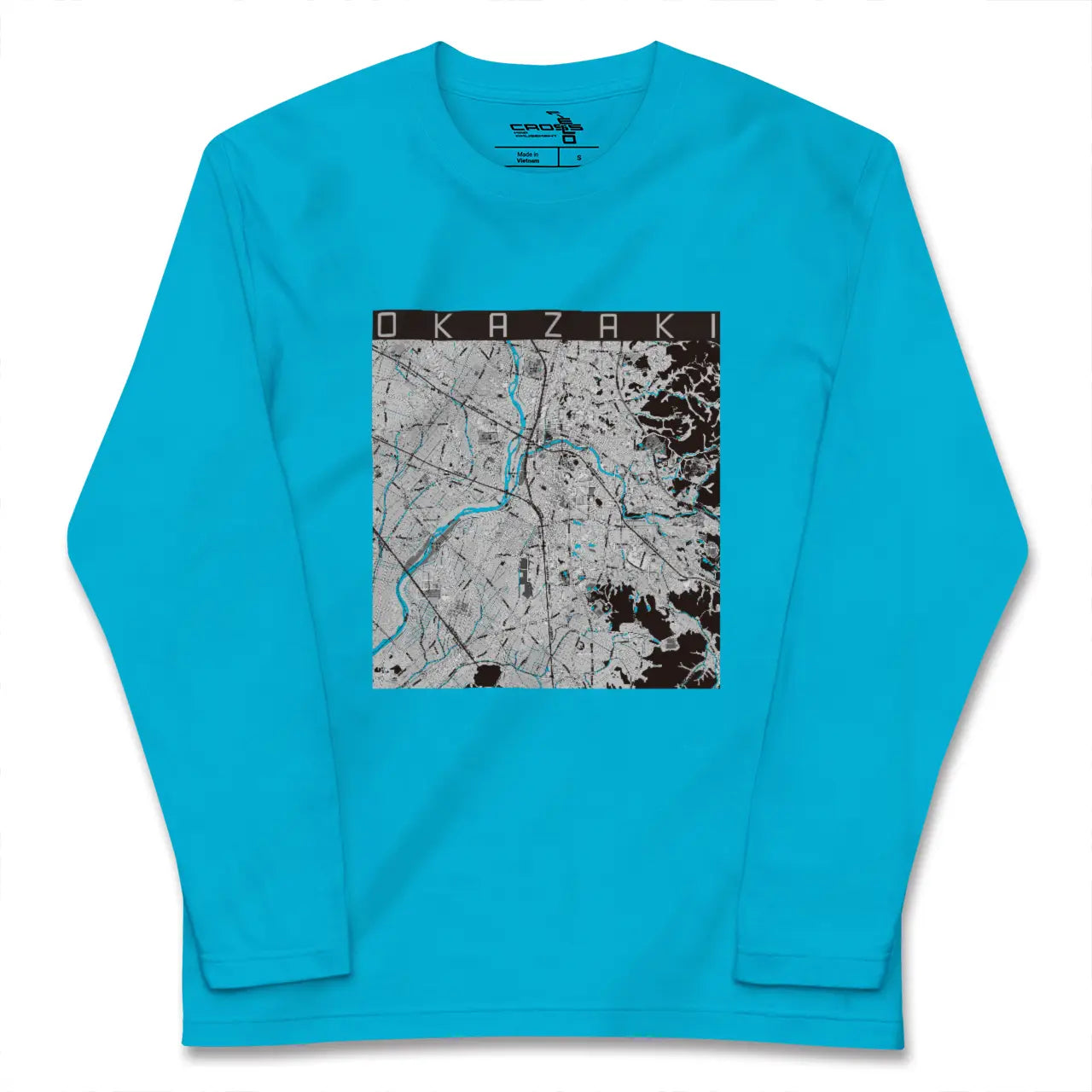 【岡崎(愛知県)】地図柄ロングスリーブTシャツ