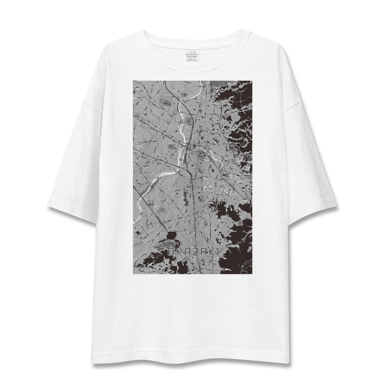 【岡崎(愛知県)】地図柄ビッグシルエットTシャツ