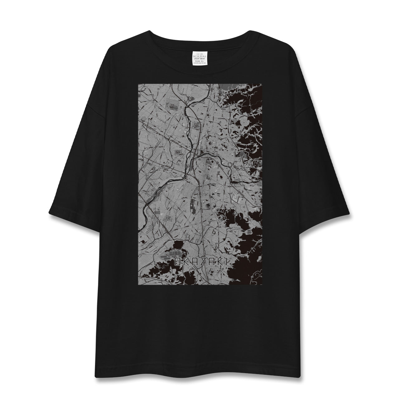【岡崎(愛知県)】地図柄ビッグシルエットTシャツ