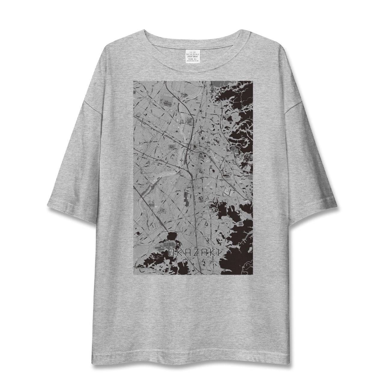 【岡崎(愛知県)】地図柄ビッグシルエットTシャツ