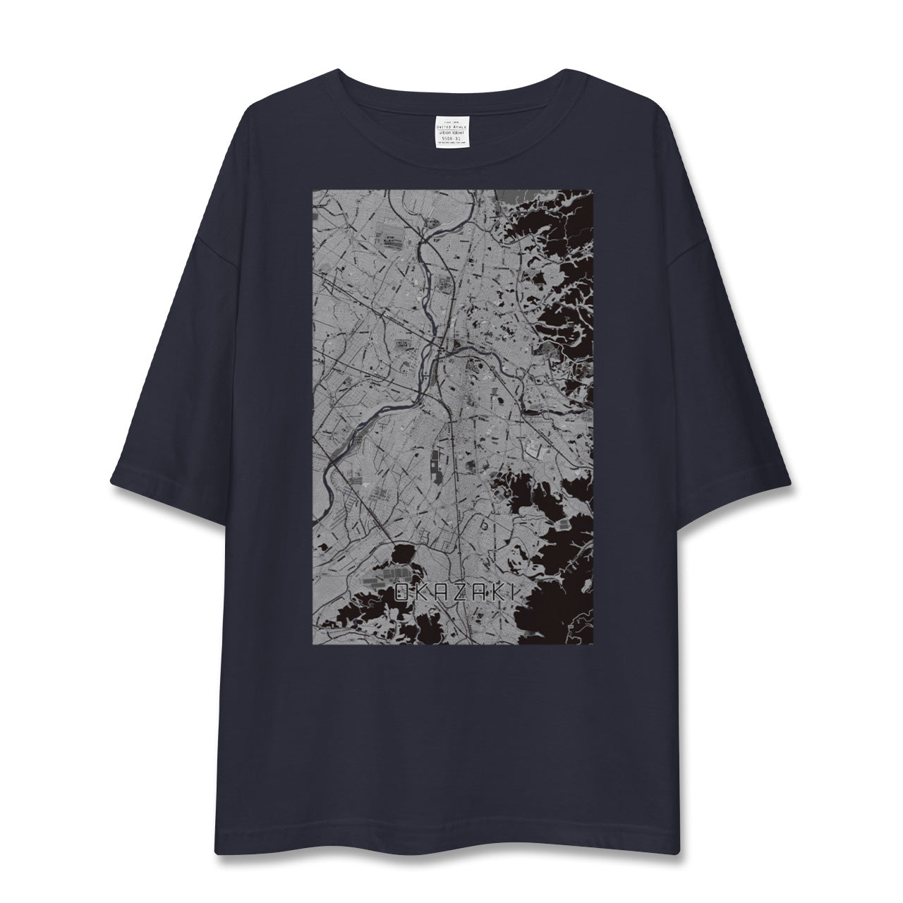 【岡崎(愛知県)】地図柄ビッグシルエットTシャツ