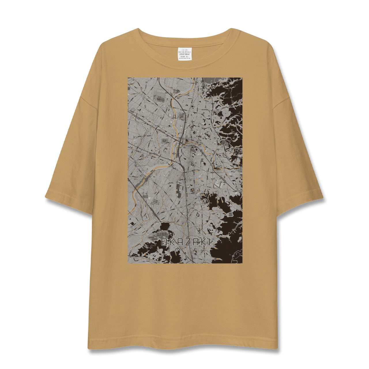 【岡崎(愛知県)】地図柄ビッグシルエットTシャツ