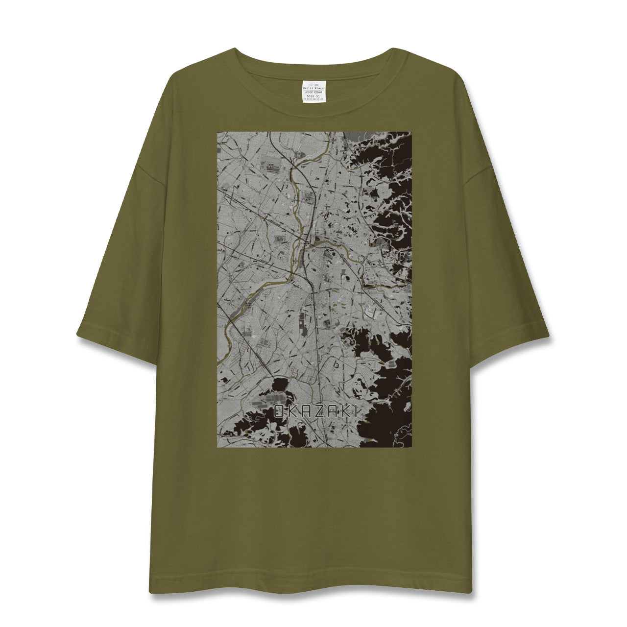 【岡崎(愛知県)】地図柄ビッグシルエットTシャツ