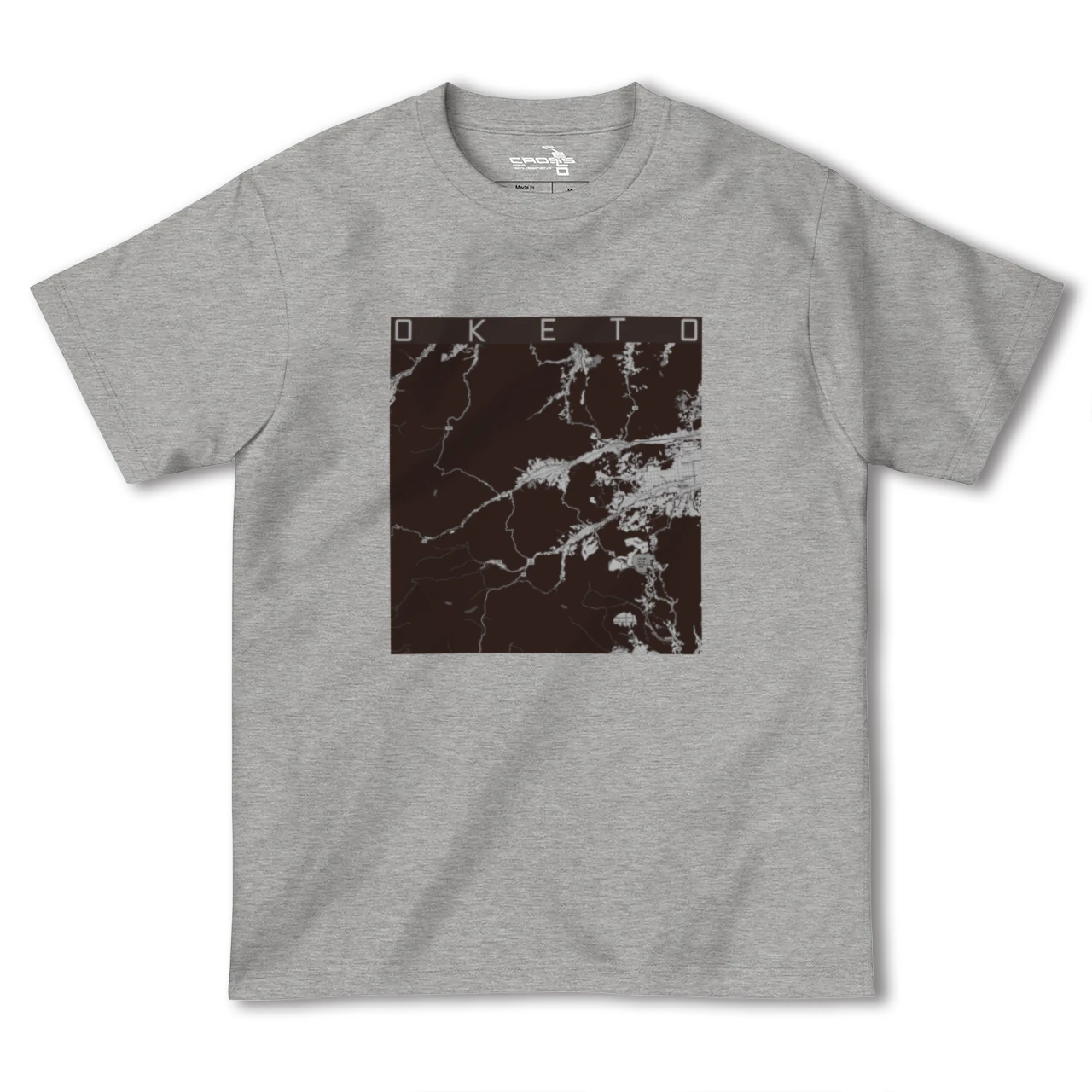 【置戸(北海道)】地図柄ヘビーウェイトTシャツ