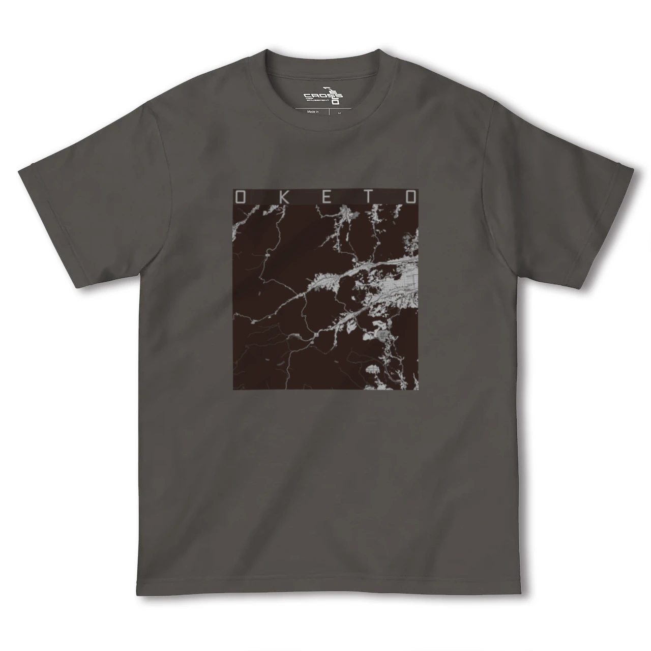 【置戸(北海道)】地図柄ヘビーウェイトTシャツ