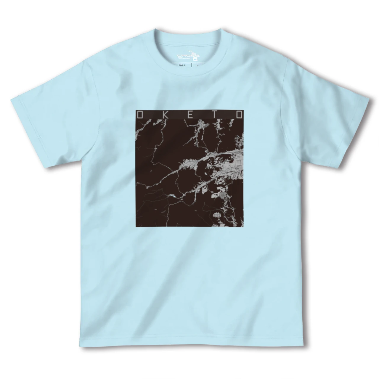 【置戸(北海道)】地図柄ヘビーウェイトTシャツ