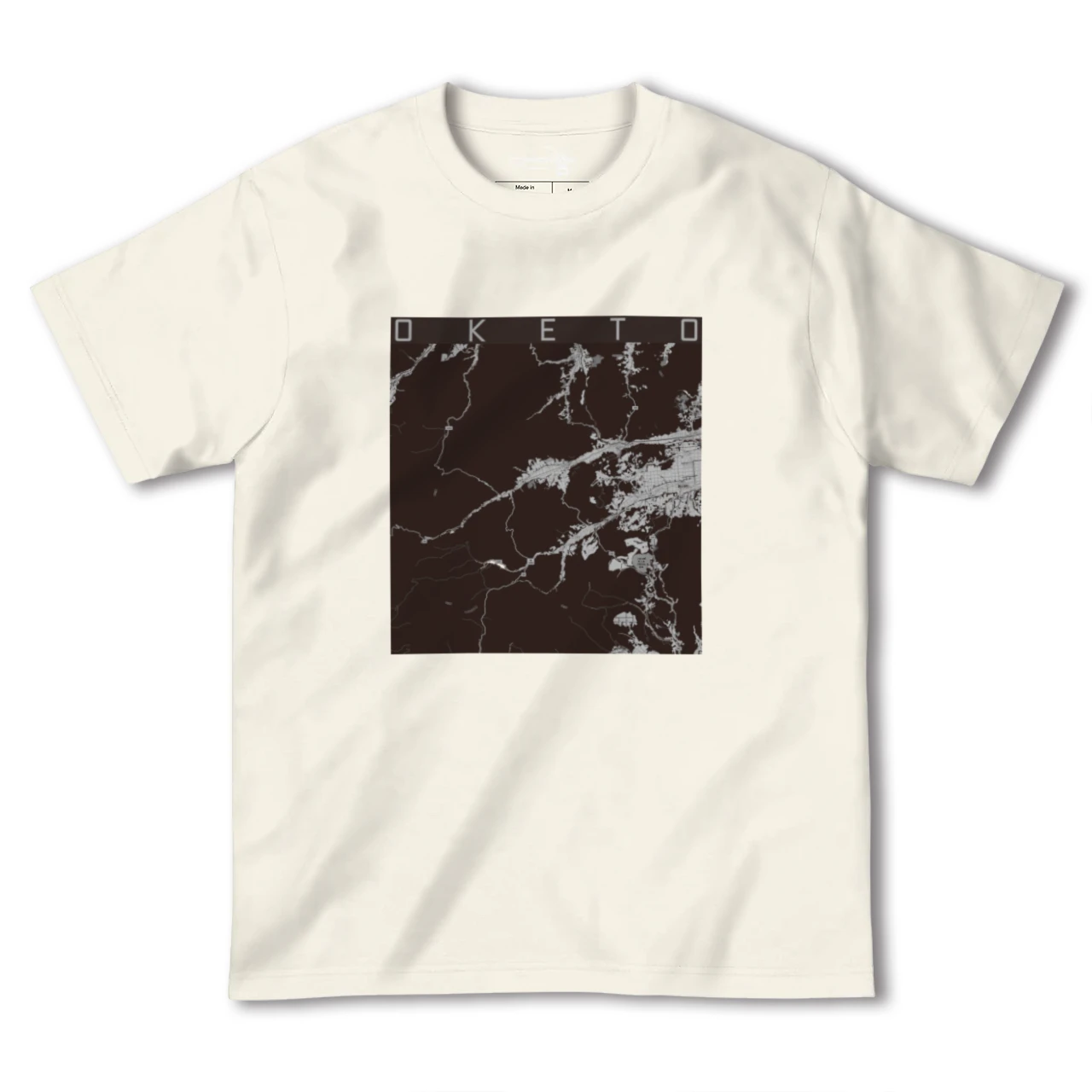 【置戸(北海道)】地図柄ヘビーウェイトTシャツ