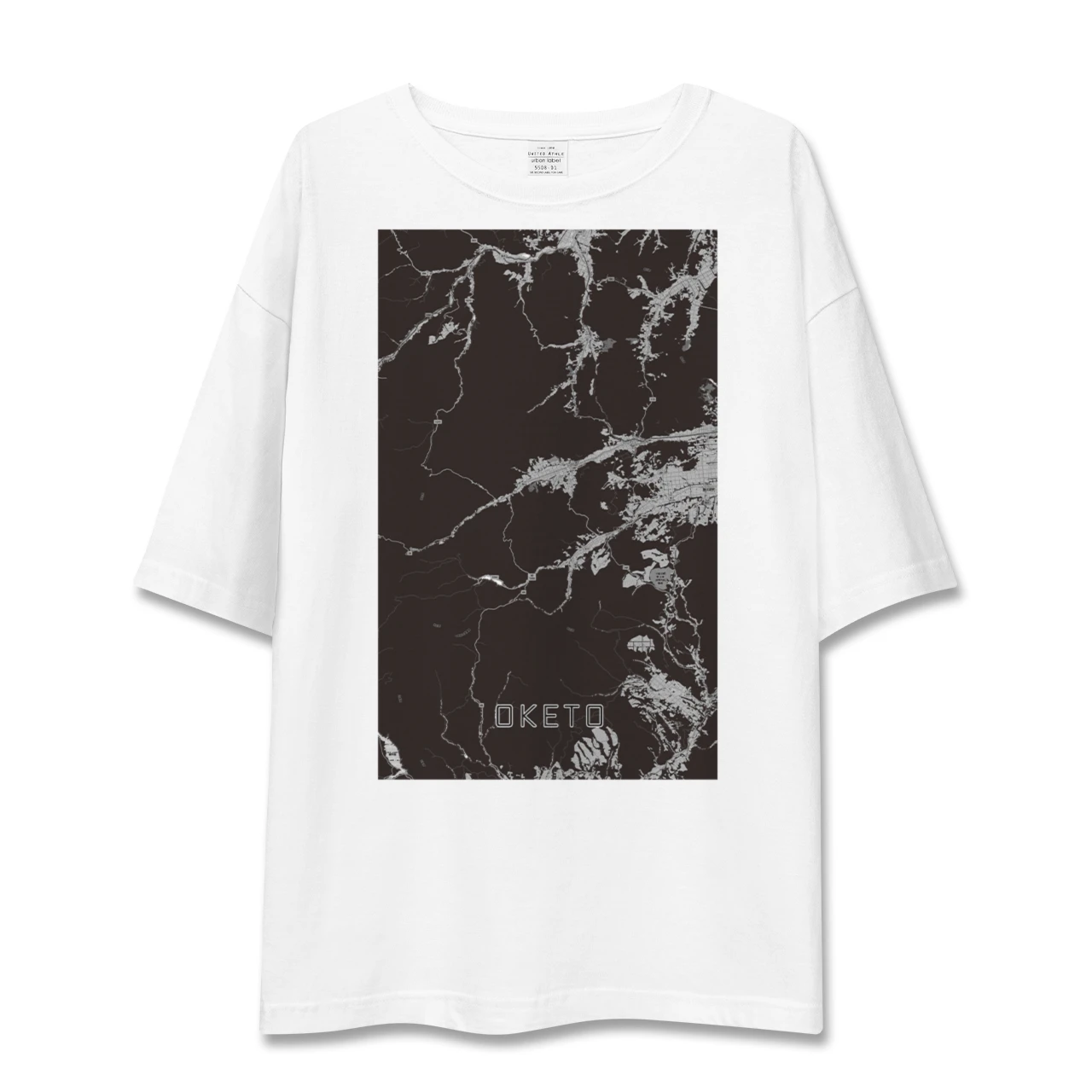 【置戸(北海道)】地図柄ビッグシルエットTシャツ