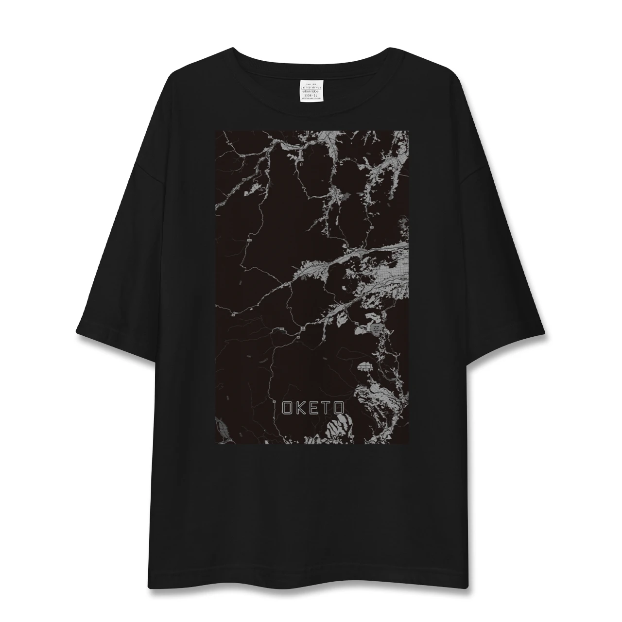 【置戸(北海道)】地図柄ビッグシルエットTシャツ