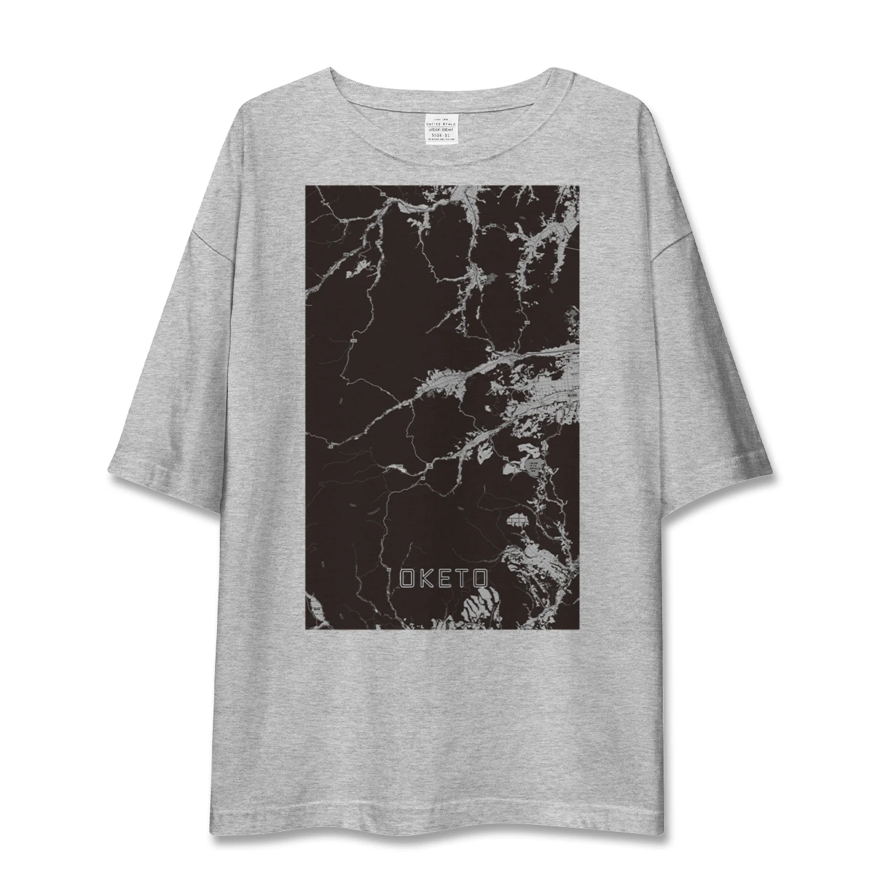 【置戸(北海道)】地図柄ビッグシルエットTシャツ