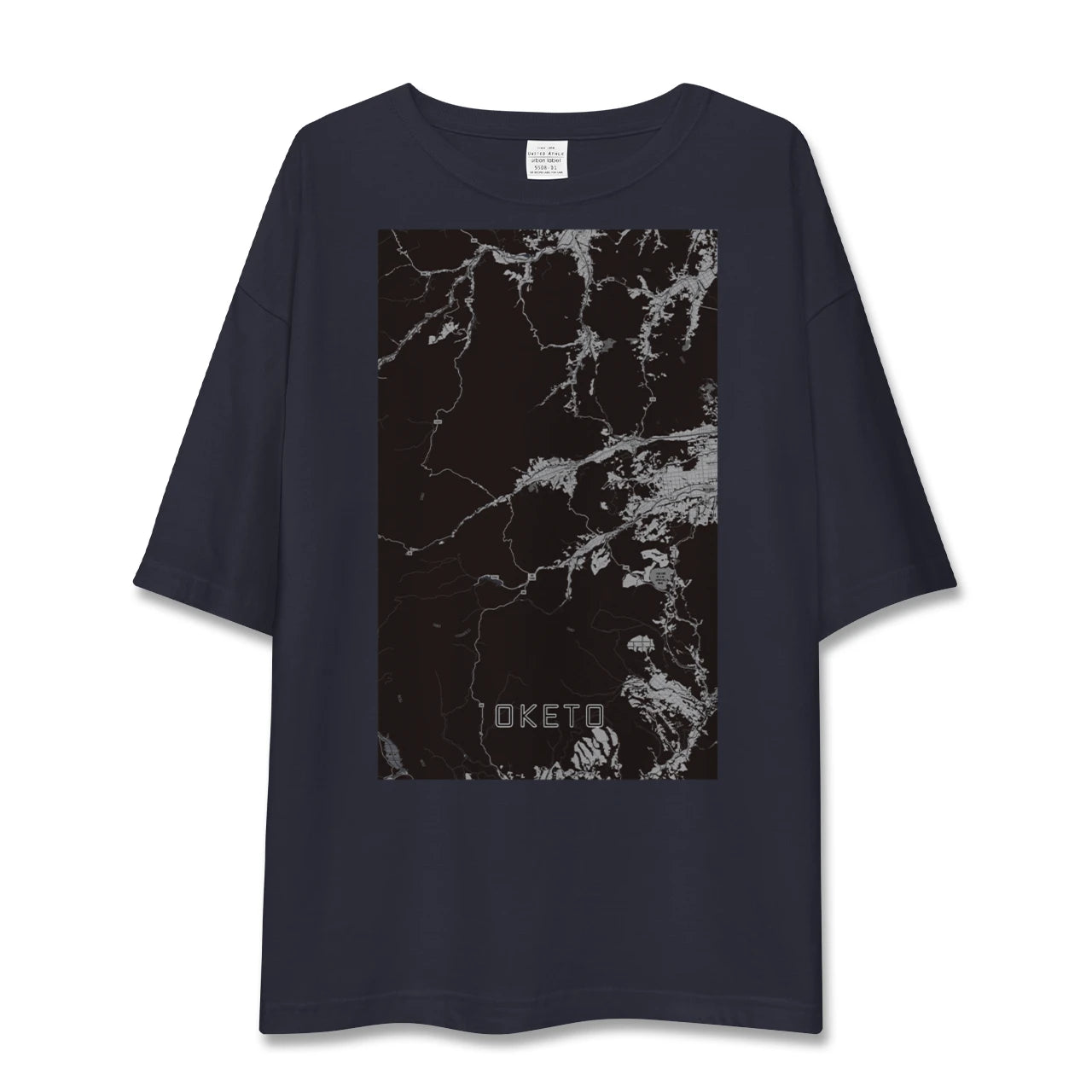 【置戸(北海道)】地図柄ビッグシルエットTシャツ