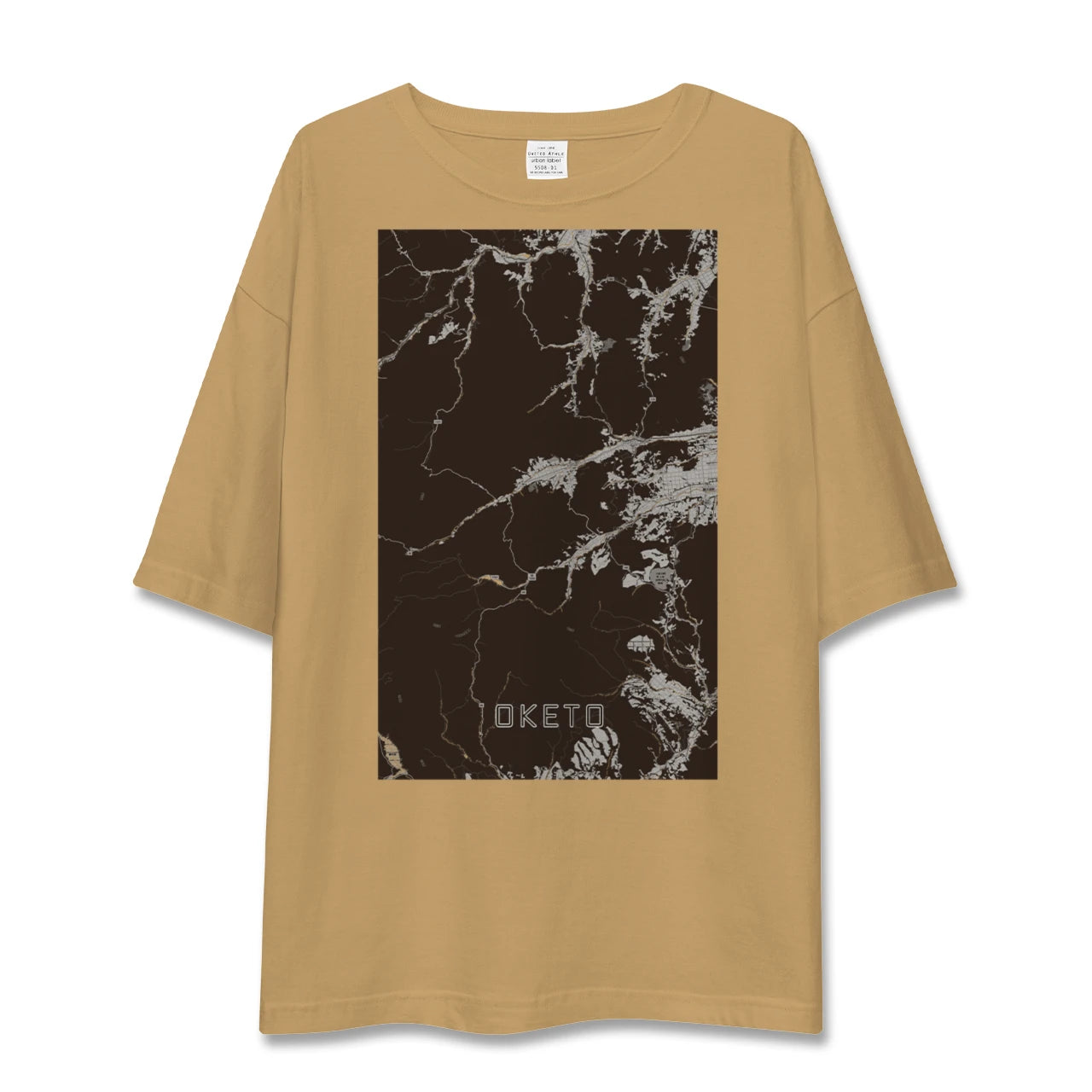 【置戸(北海道)】地図柄ビッグシルエットTシャツ