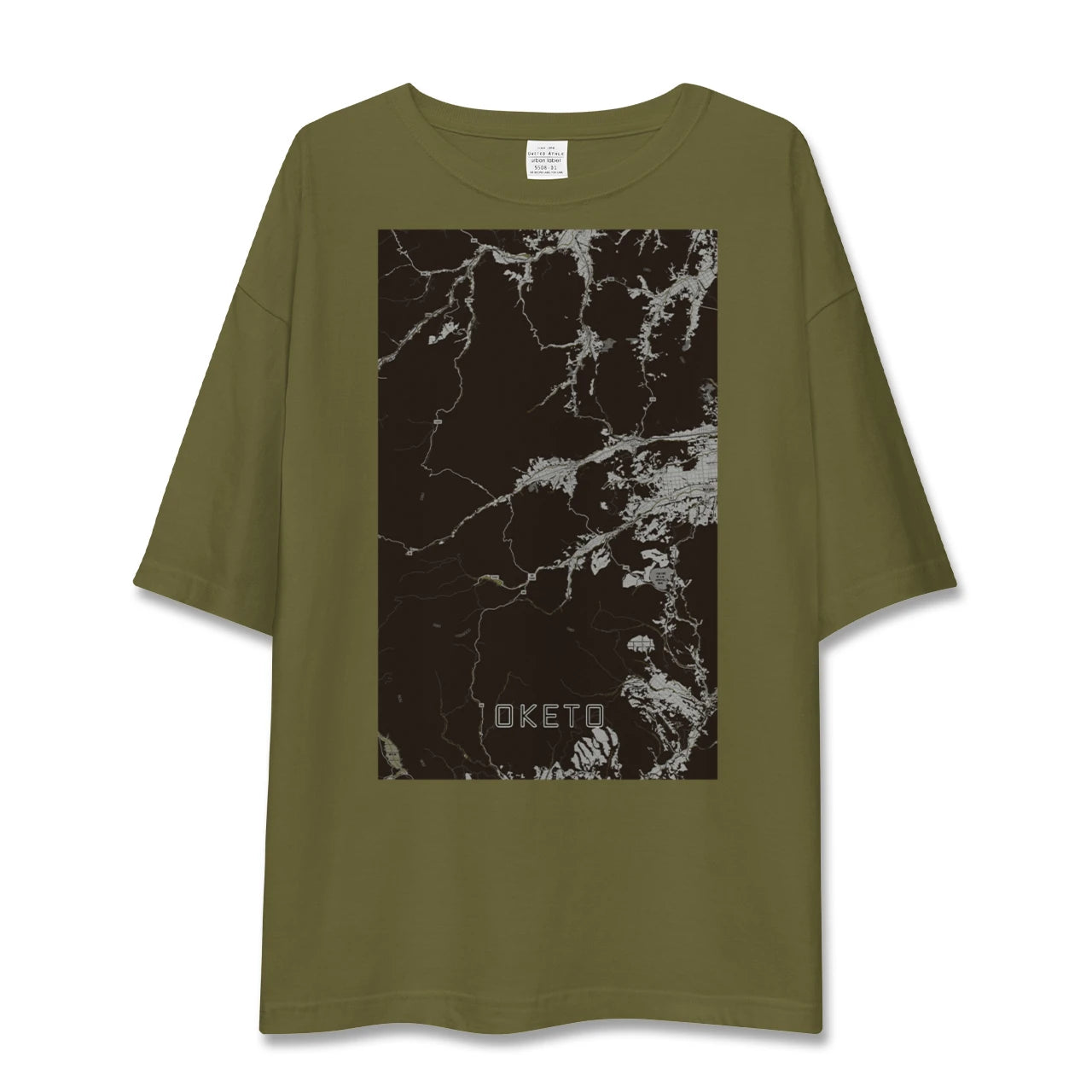 【置戸(北海道)】地図柄ビッグシルエットTシャツ