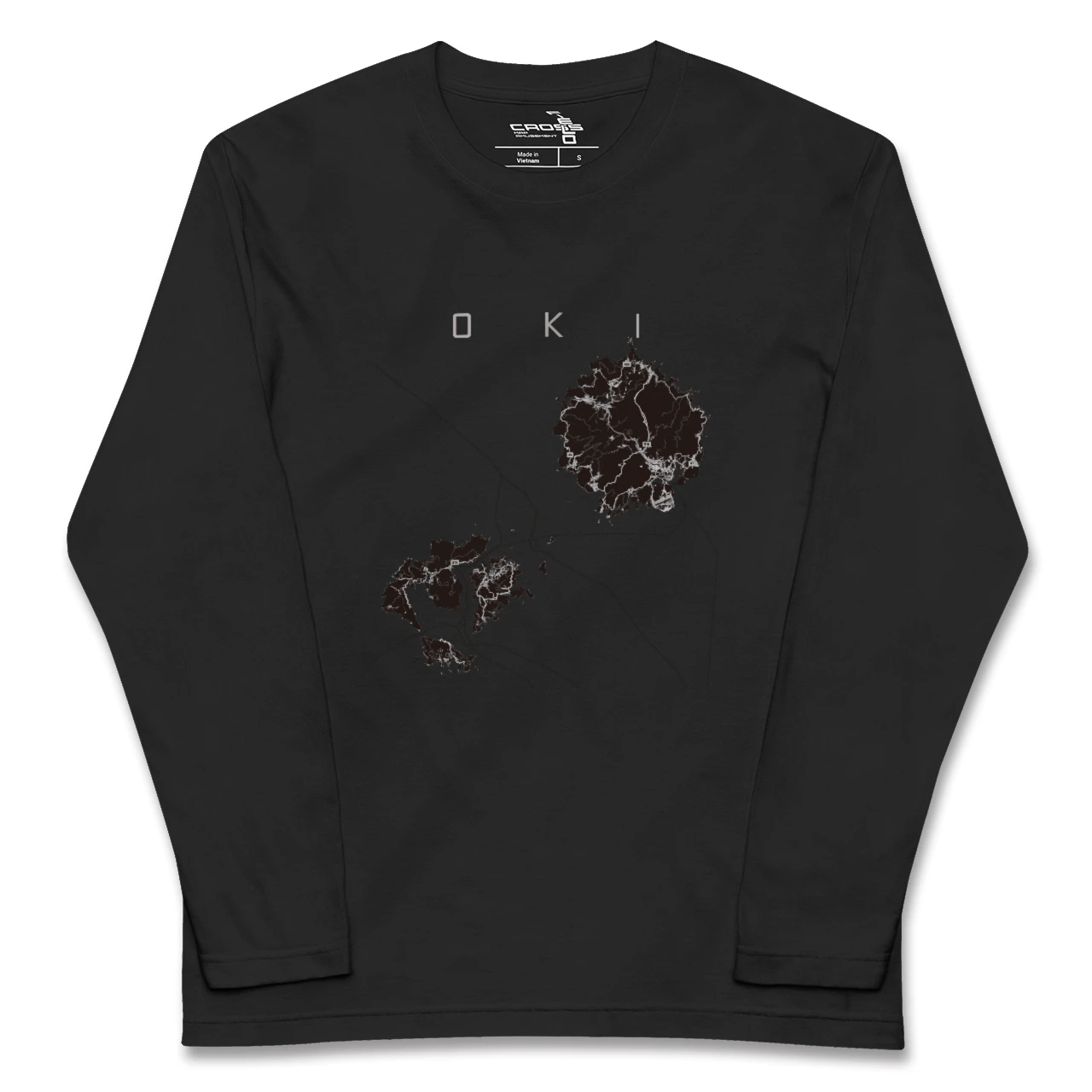 【隠岐(島根県)】地図柄ロングスリーブTシャツ
