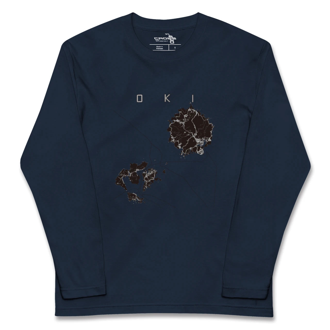 【隠岐(島根県)】地図柄ロングスリーブTシャツ
