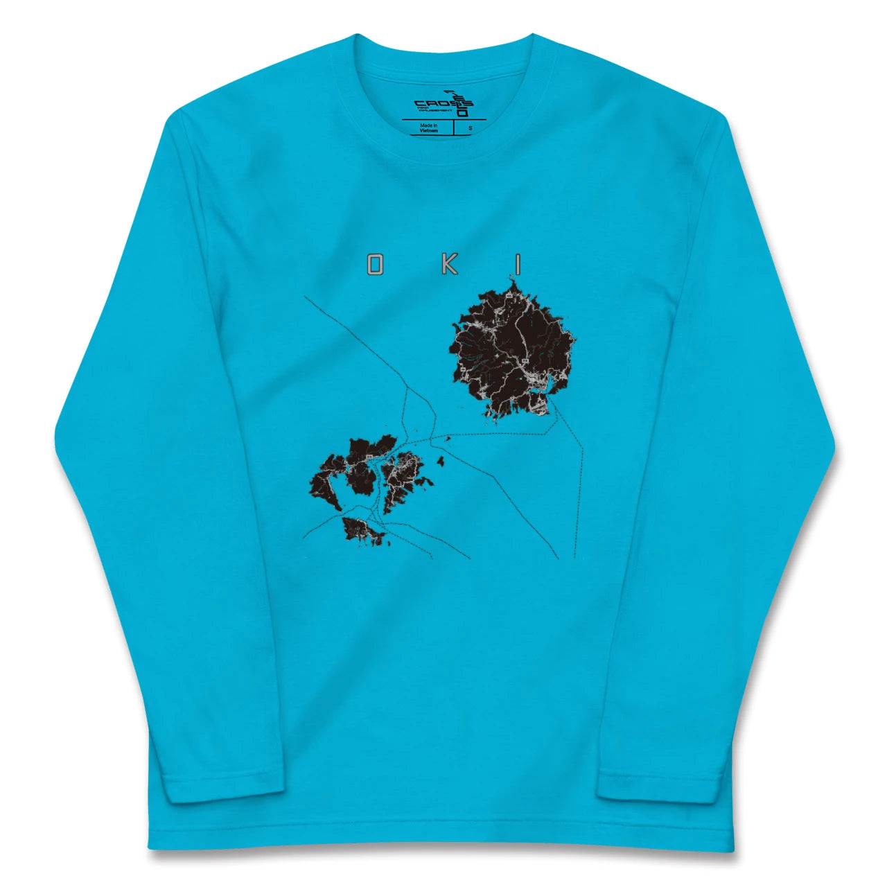 【隠岐(島根県)】地図柄ロングスリーブTシャツ