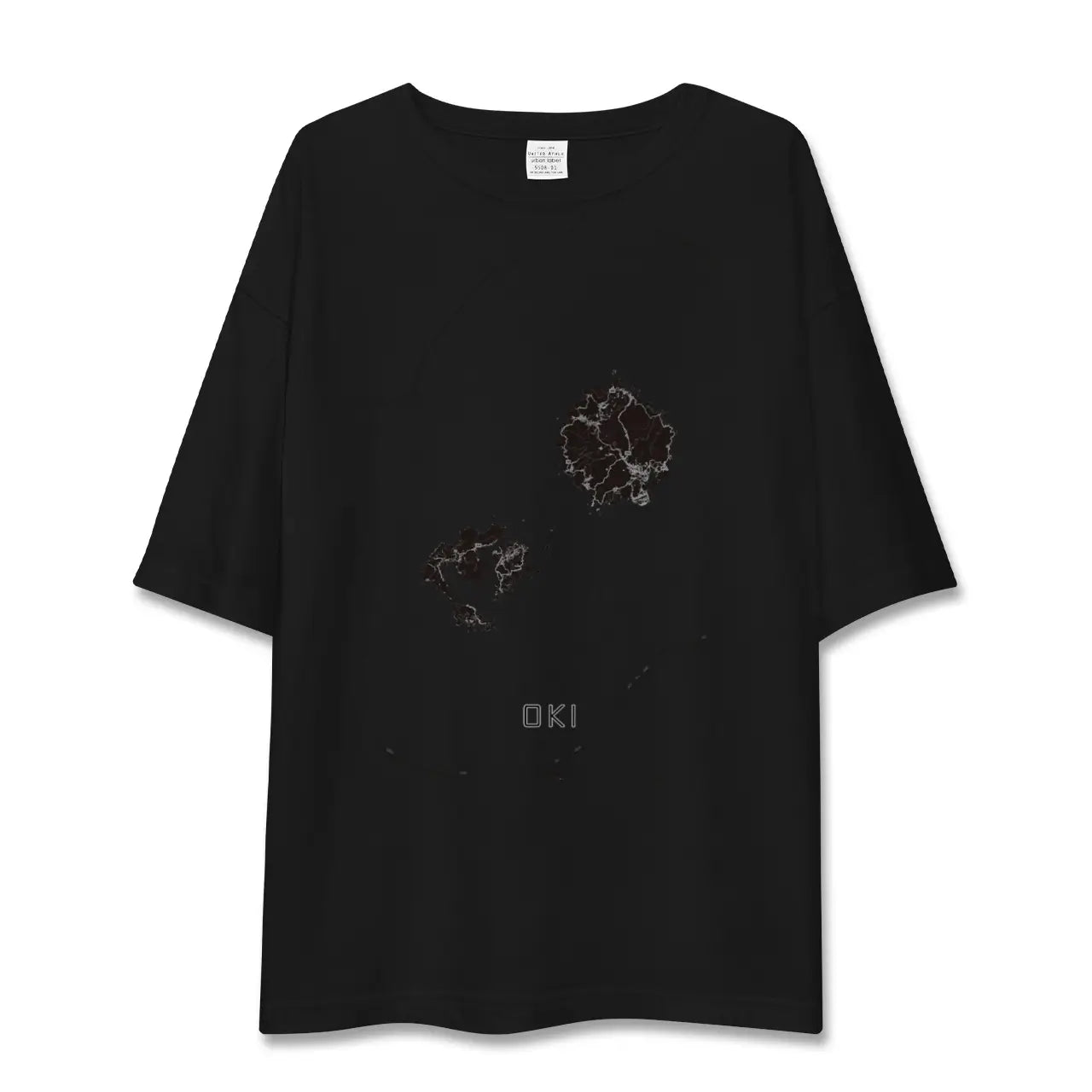 【隠岐(島根県)】地図柄ビッグシルエットTシャツ
