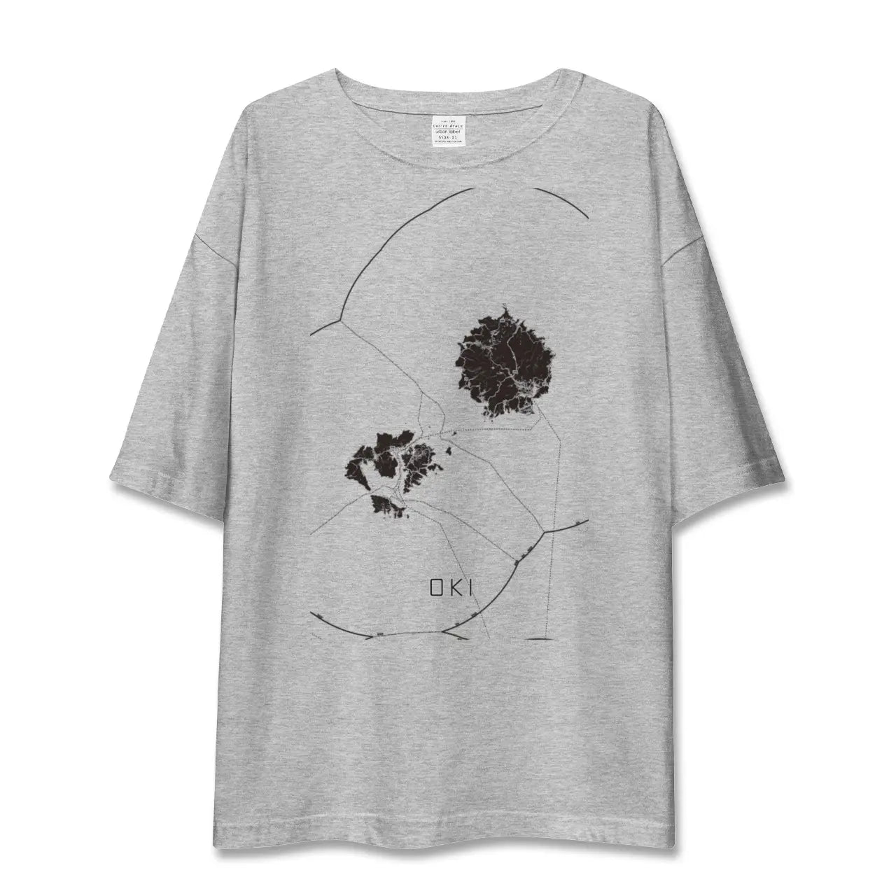 【隠岐(島根県)】地図柄ビッグシルエットTシャツ