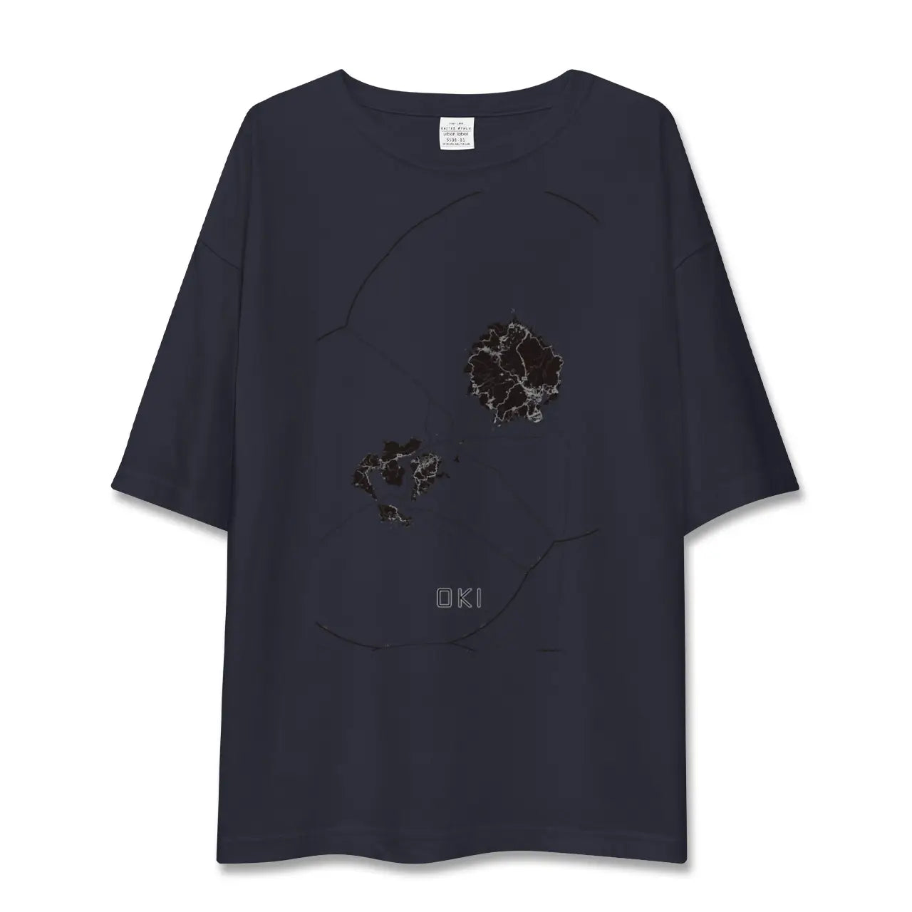 【隠岐(島根県)】地図柄ビッグシルエットTシャツ