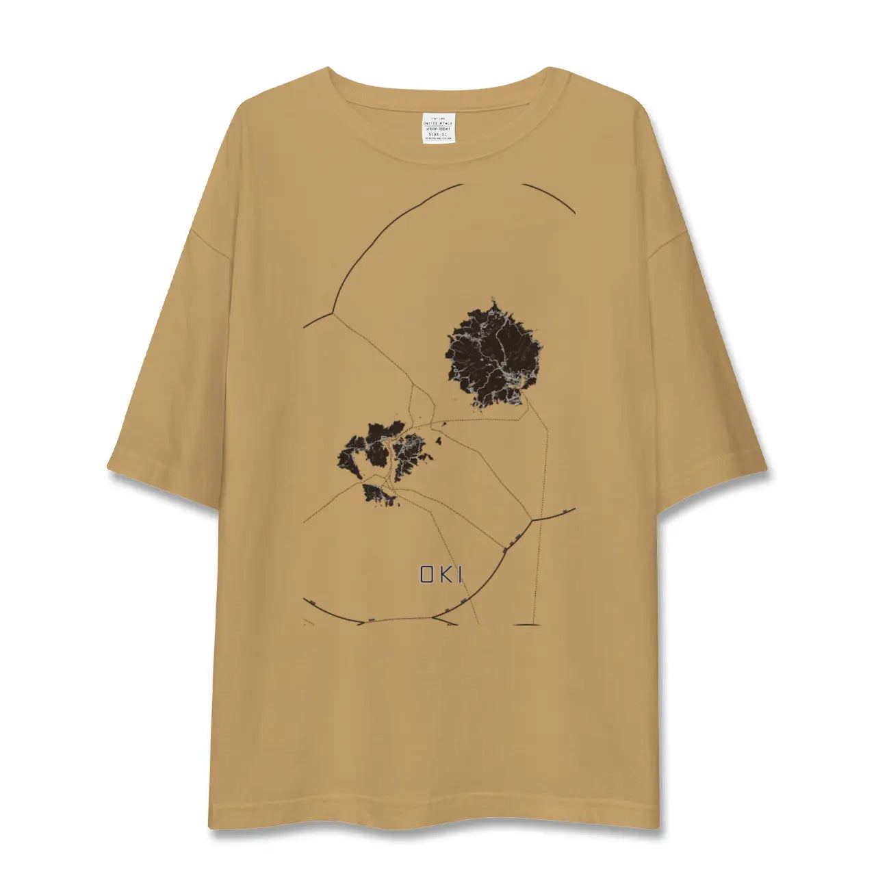 【隠岐(島根県)】地図柄ビッグシルエットTシャツ