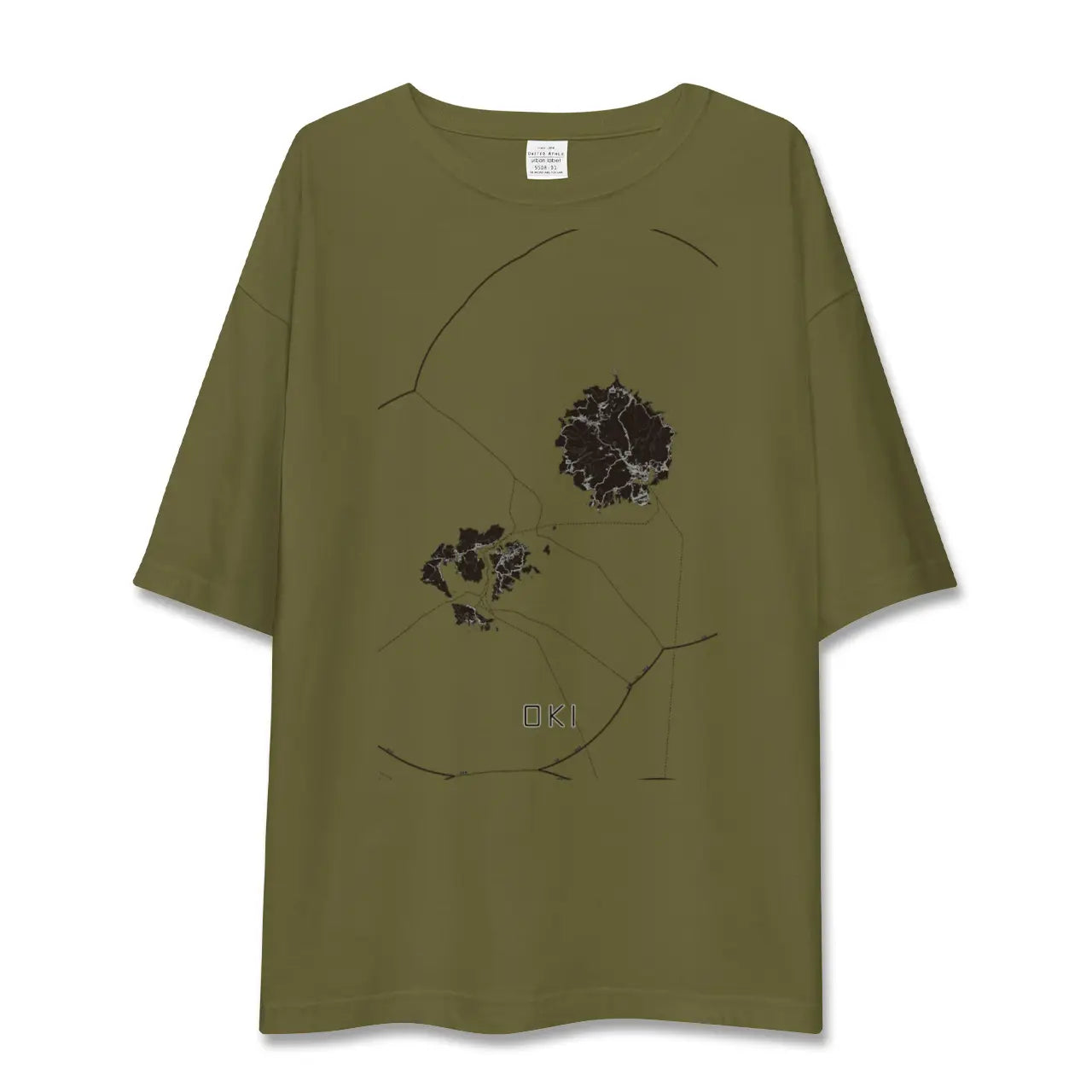 【隠岐(島根県)】地図柄ビッグシルエットTシャツ
