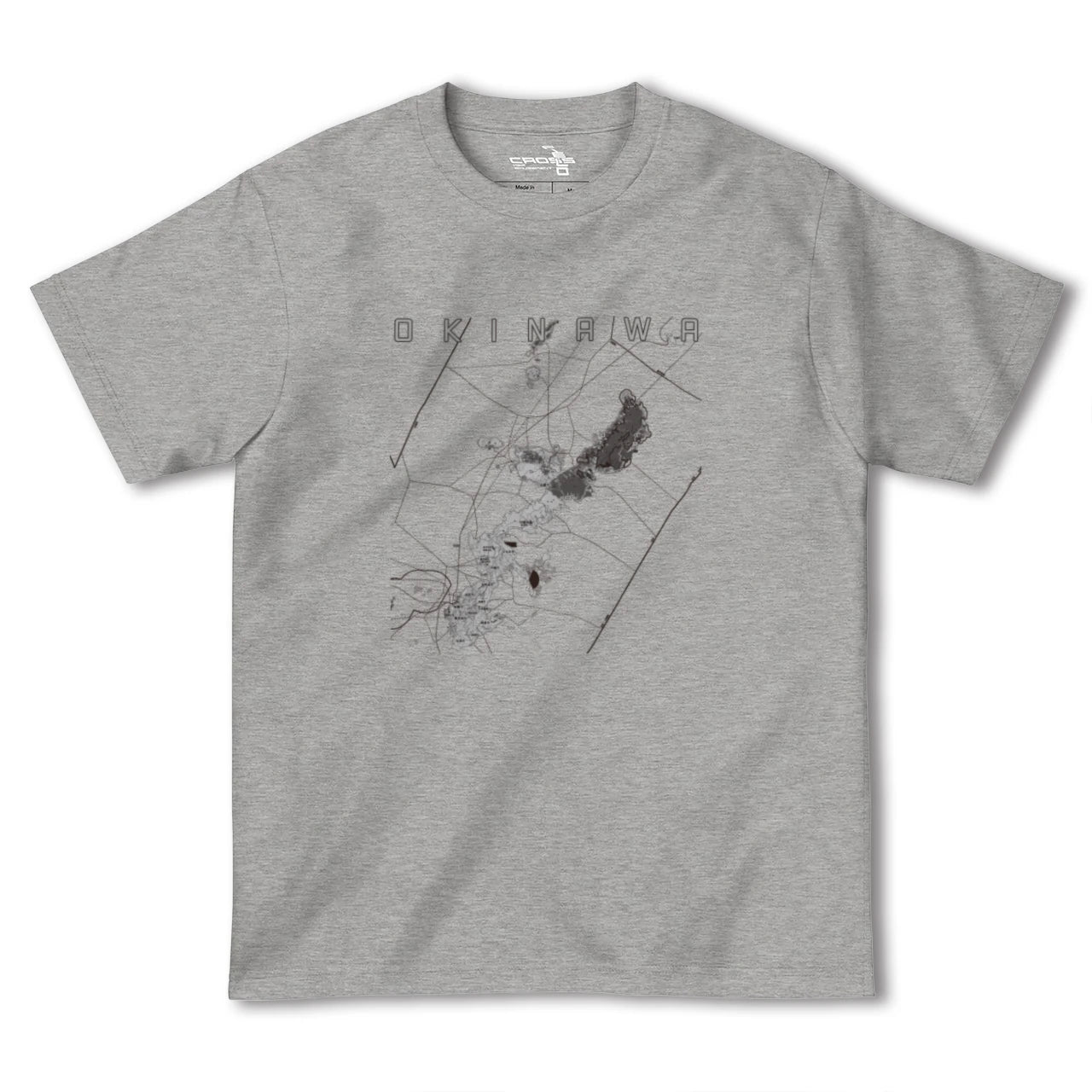【沖縄2(沖縄県)】地図柄ヘビーウェイトTシャツ
