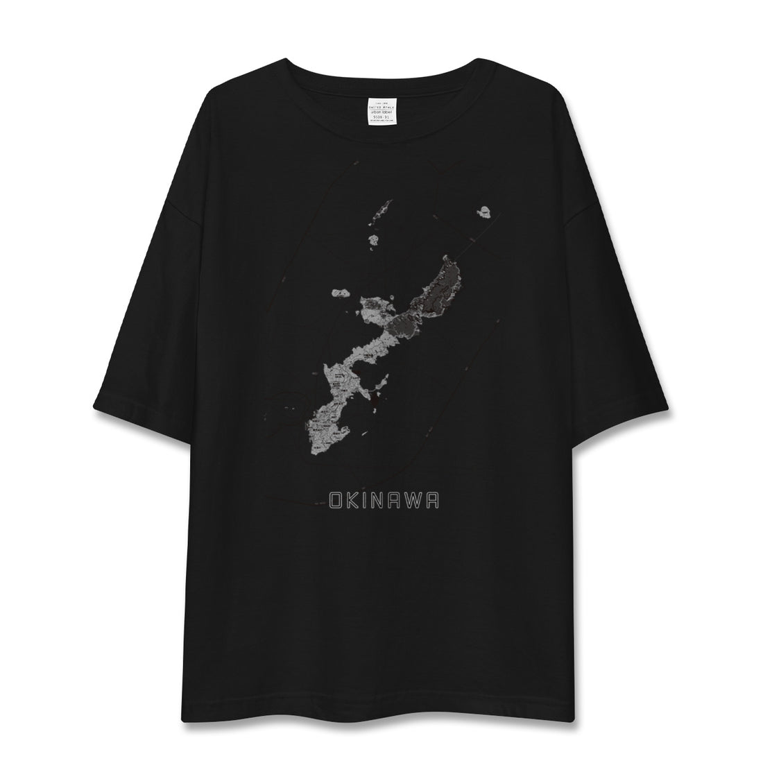 【沖縄2(沖縄県)】地図柄ビッグシルエットTシャツ