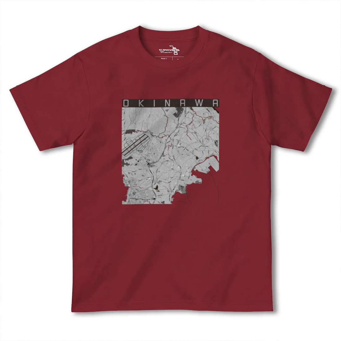【沖縄(沖縄県)】地図柄ヘビーウェイトTシャツ