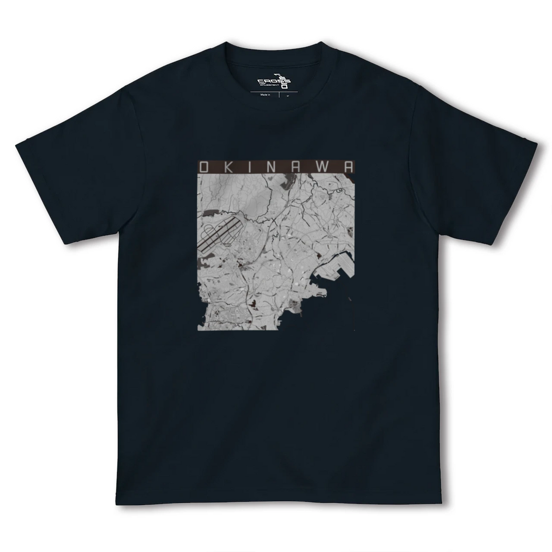 【沖縄(沖縄県)】地図柄ヘビーウェイトTシャツ