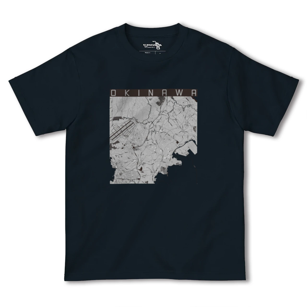【沖縄(沖縄県)】地図柄ヘビーウェイトTシャツ