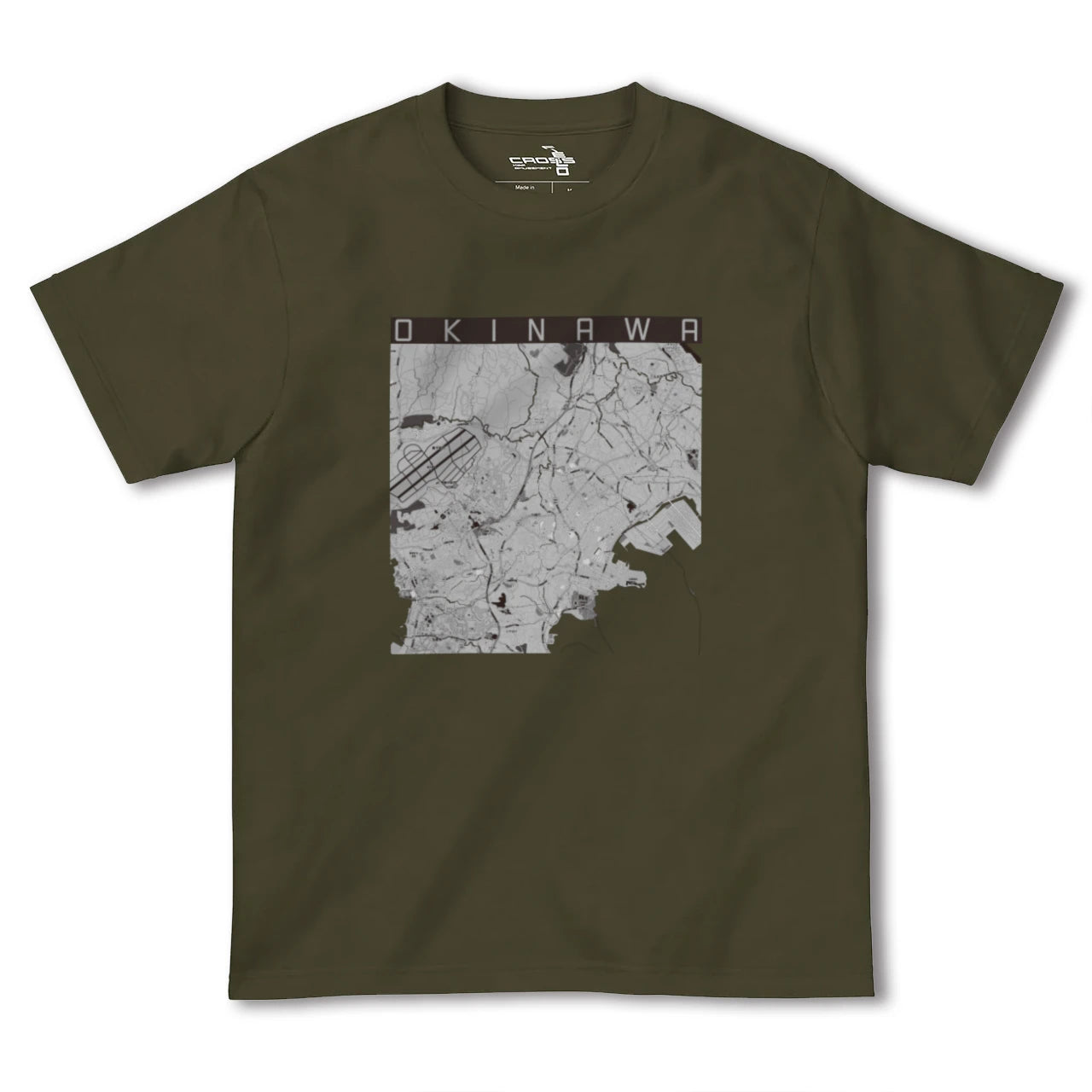 【沖縄(沖縄県)】地図柄ヘビーウェイトTシャツ