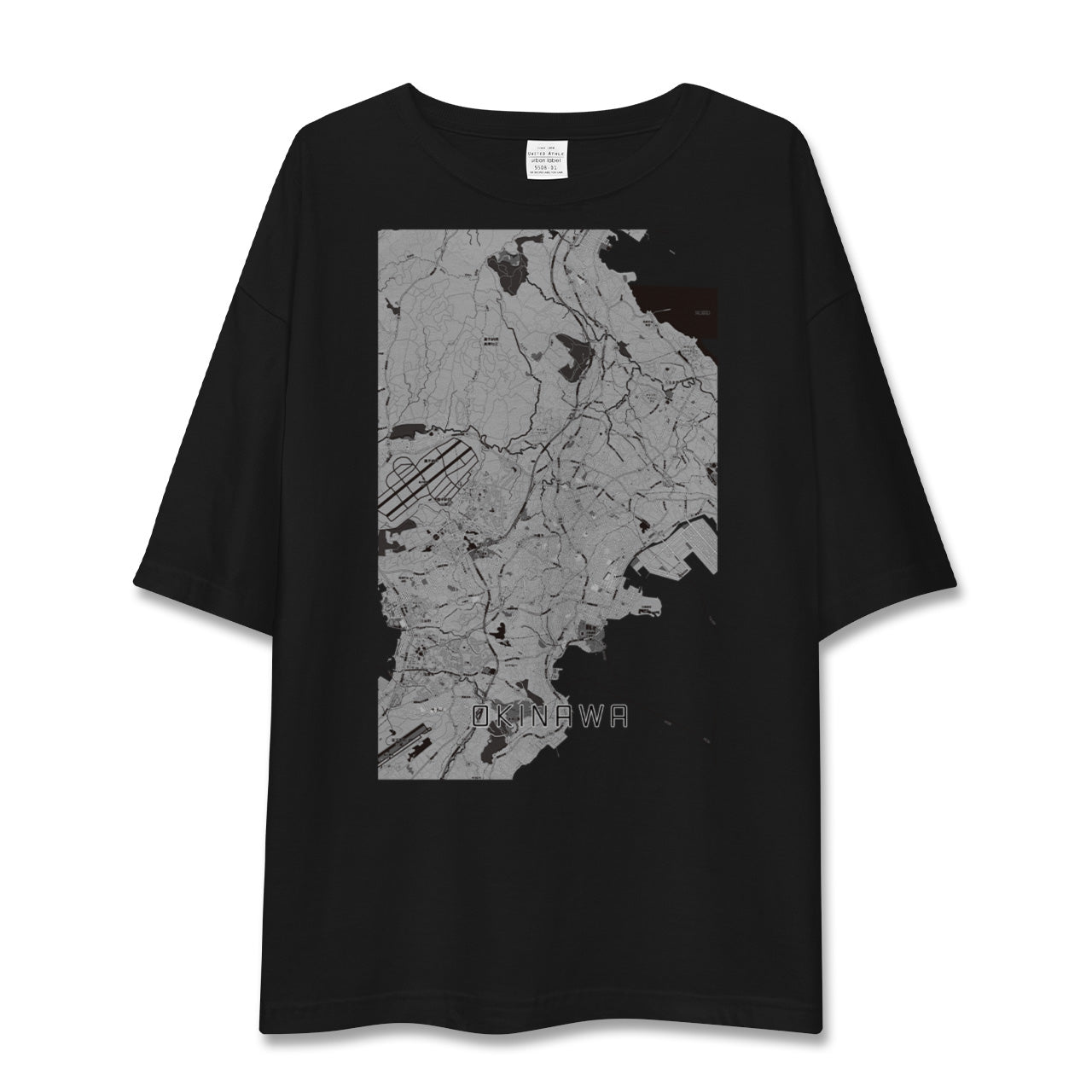 【沖縄(沖縄県)】地図柄ビッグシルエットTシャツ