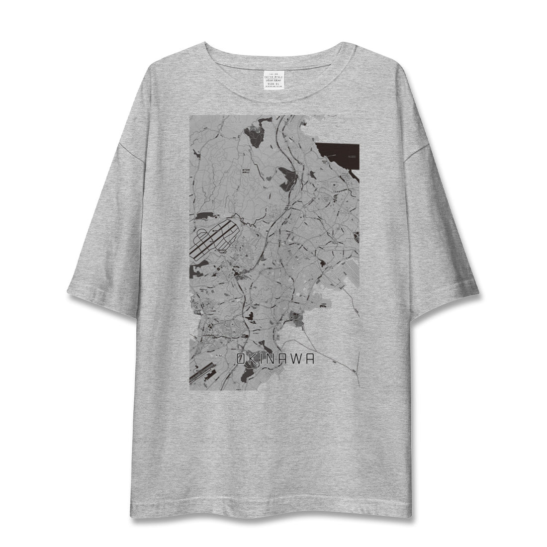 【沖縄(沖縄県)】地図柄ビッグシルエットTシャツ