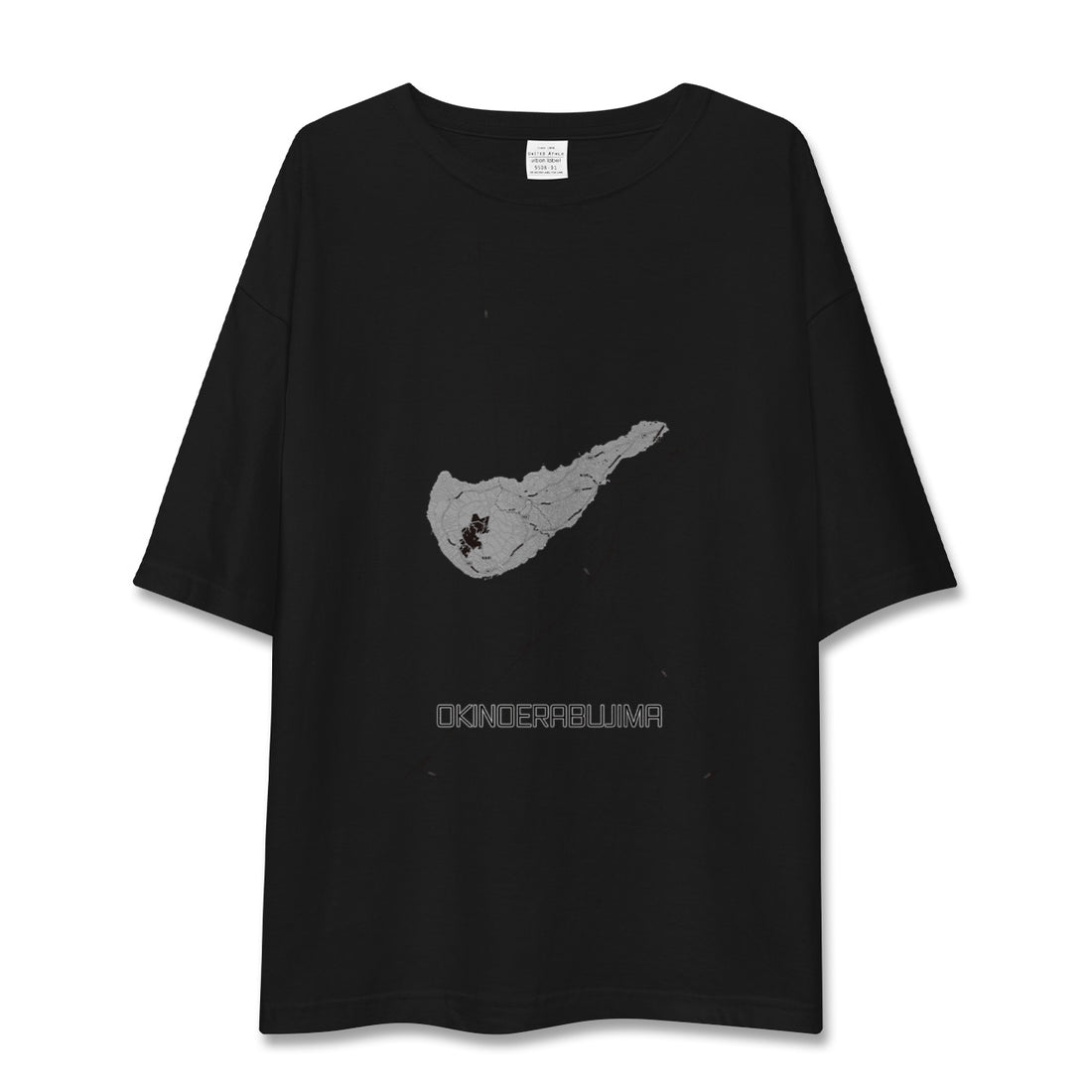 【沖永良部島(鹿児島県)】地図柄ビッグシルエットTシャツ