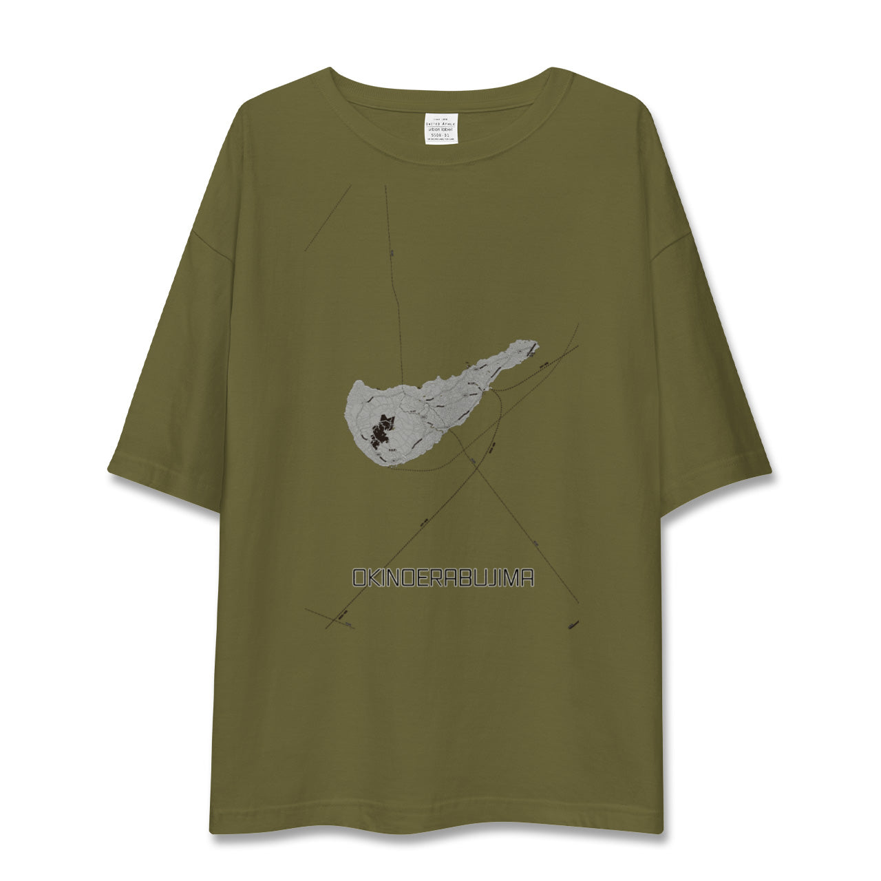 【沖永良部島(鹿児島県)】地図柄ビッグシルエットTシャツ
