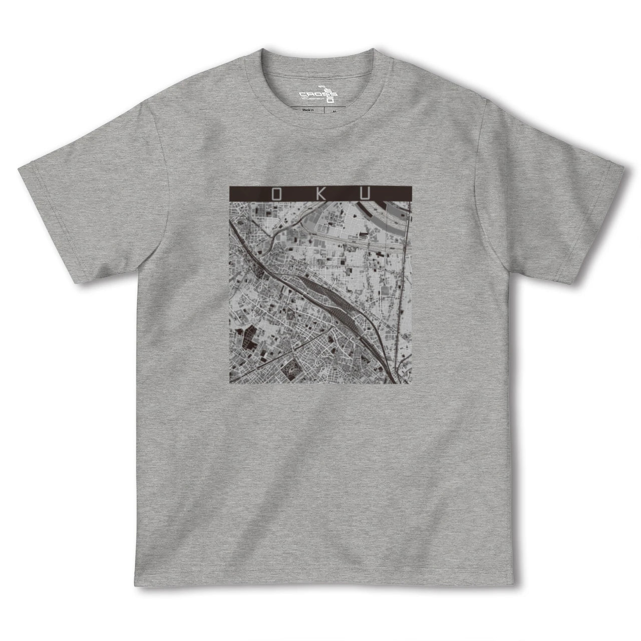 【尾久(東京都)】地図柄ヘビーウェイトTシャツ
