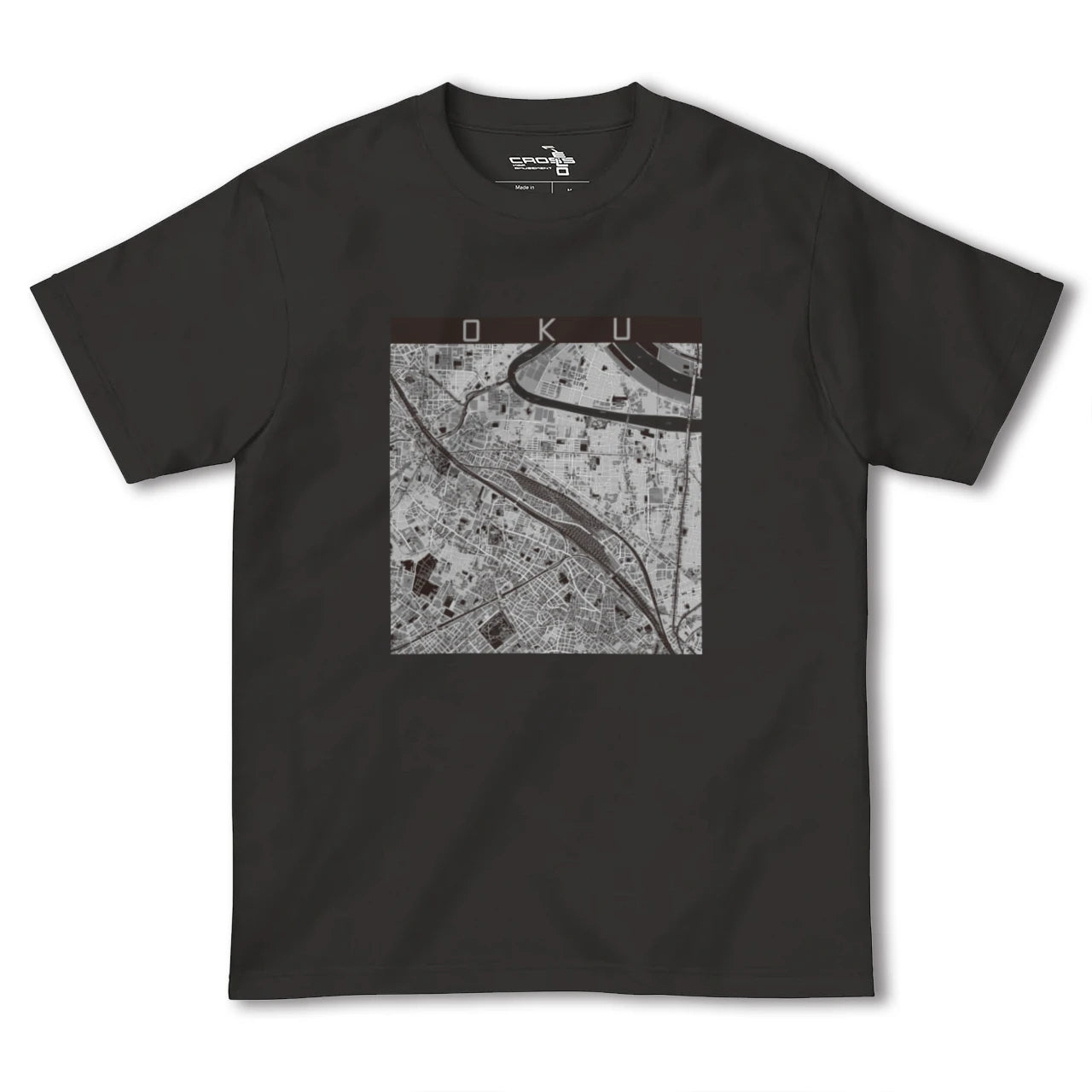 【尾久(東京都)】地図柄ヘビーウェイトTシャツ