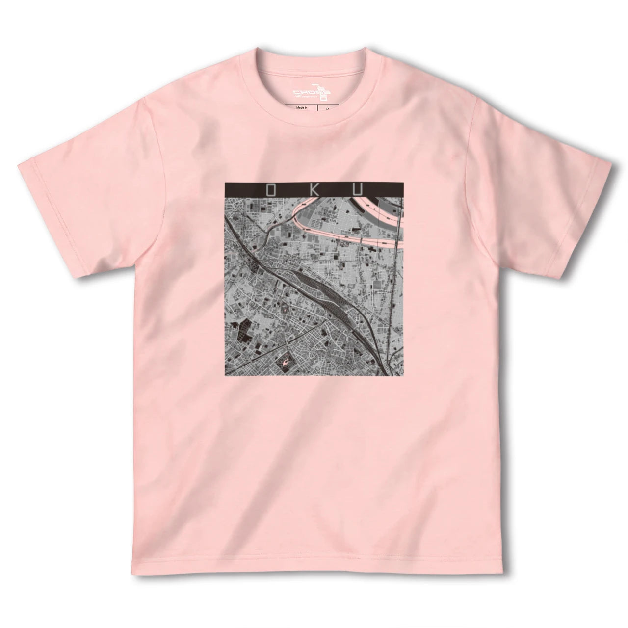 【尾久(東京都)】地図柄ヘビーウェイトTシャツ
