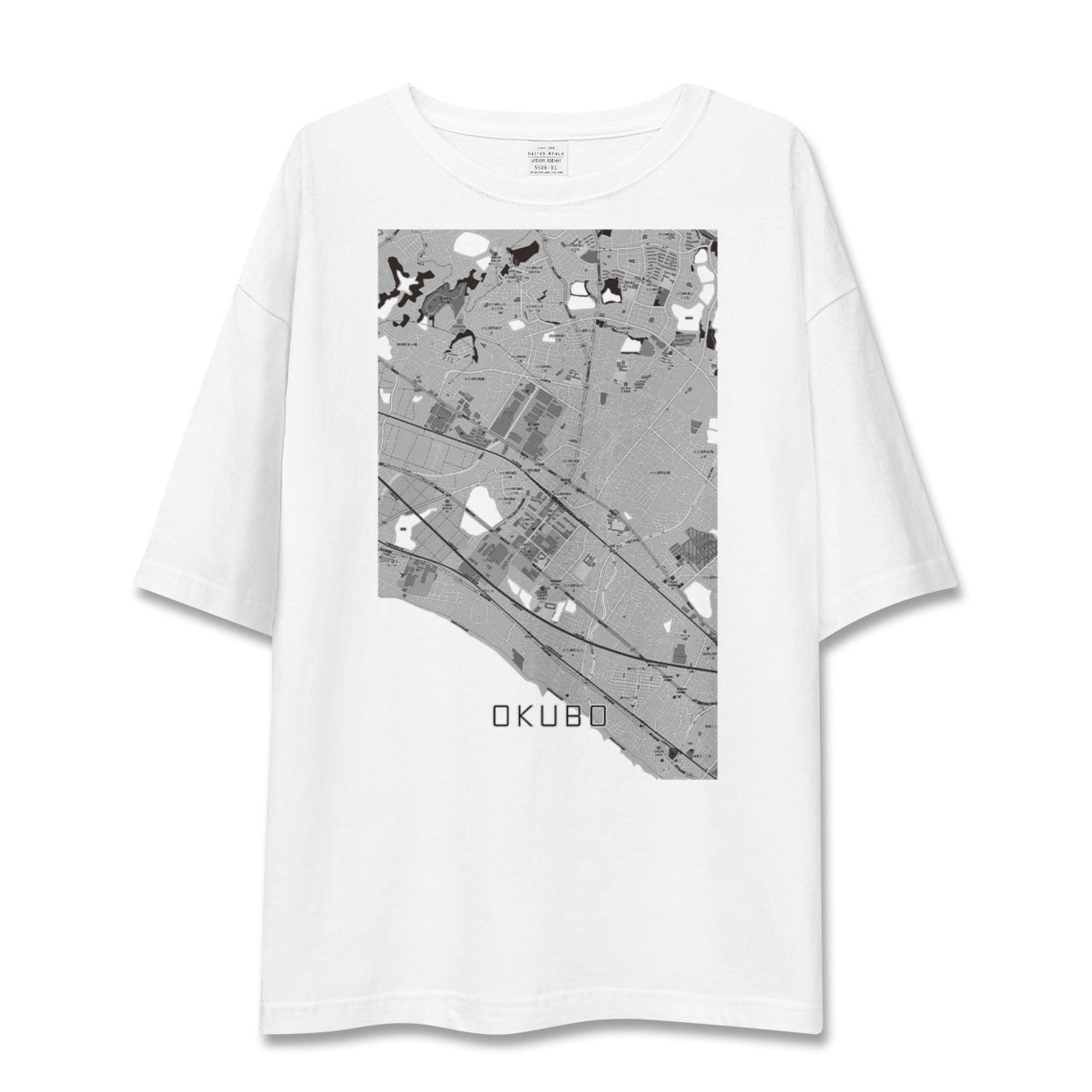 【大久保(兵庫県)(兵庫県)】地図柄ビッグシルエットTシャツ
