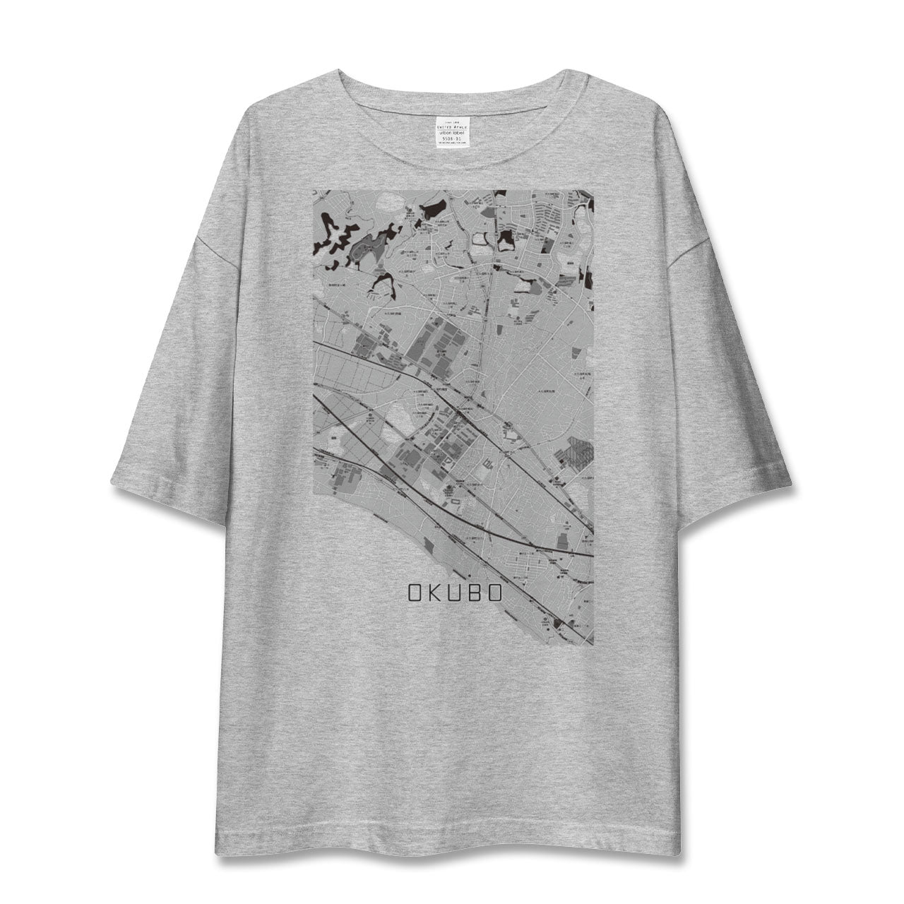 【大久保(兵庫県)(兵庫県)】地図柄ビッグシルエットTシャツ