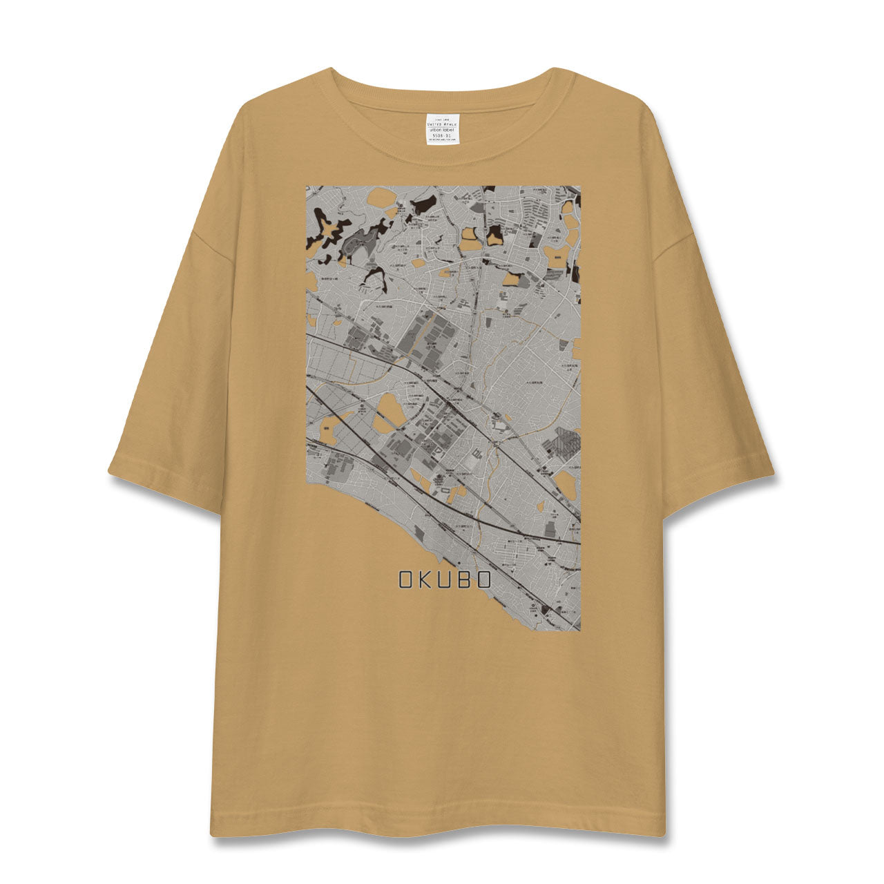 【大久保(兵庫県)(兵庫県)】地図柄ビッグシルエットTシャツ
