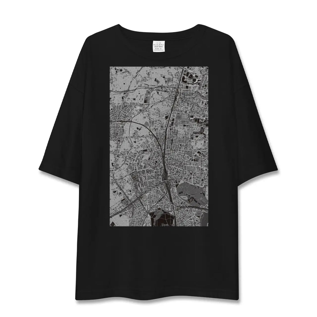 【大久保(東京都)】地図柄ビッグシルエットTシャツ